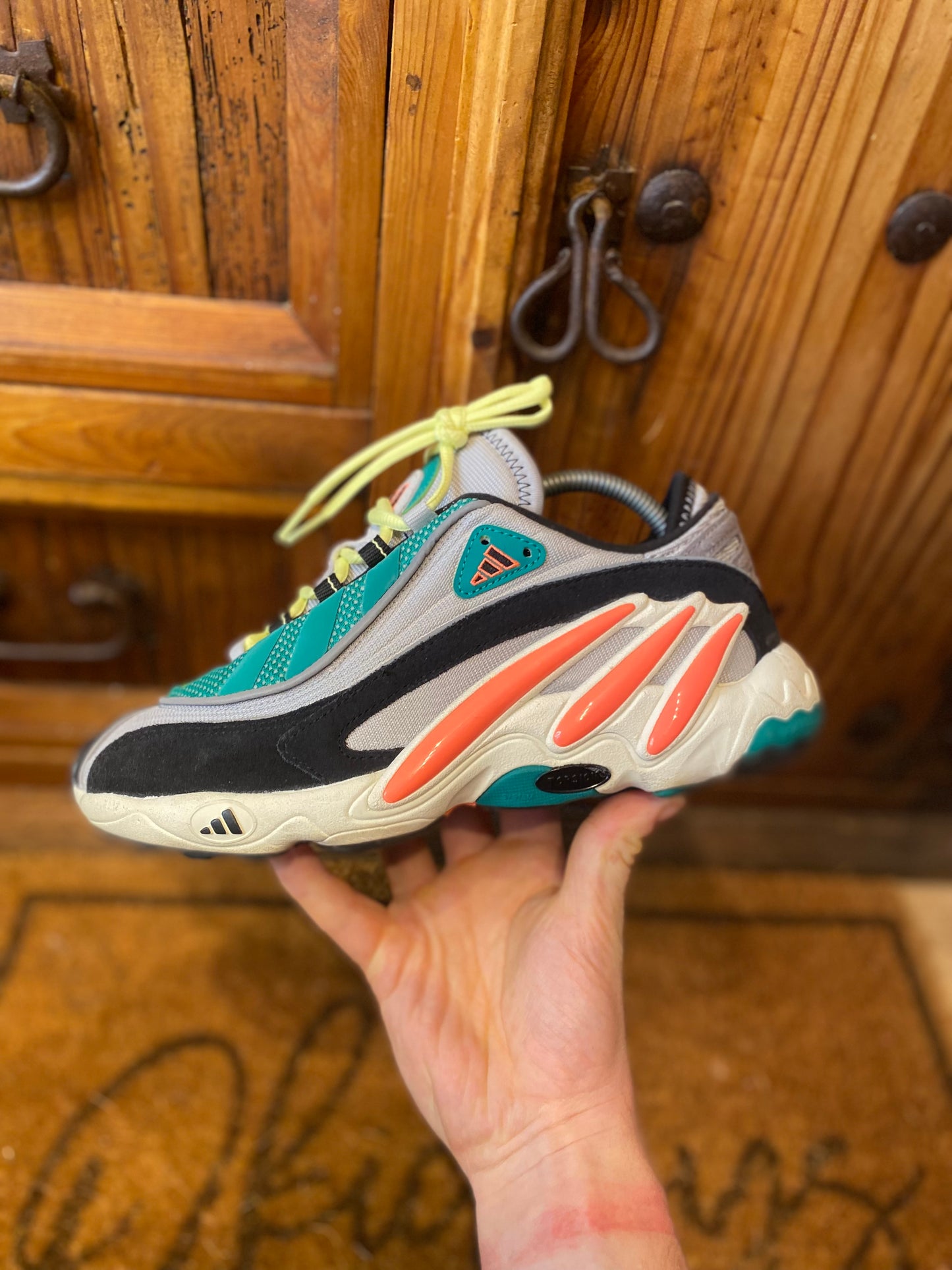 ADIDAS FYW 98 ‘GREY TWO SIGNAL CORAL’ - UK 7