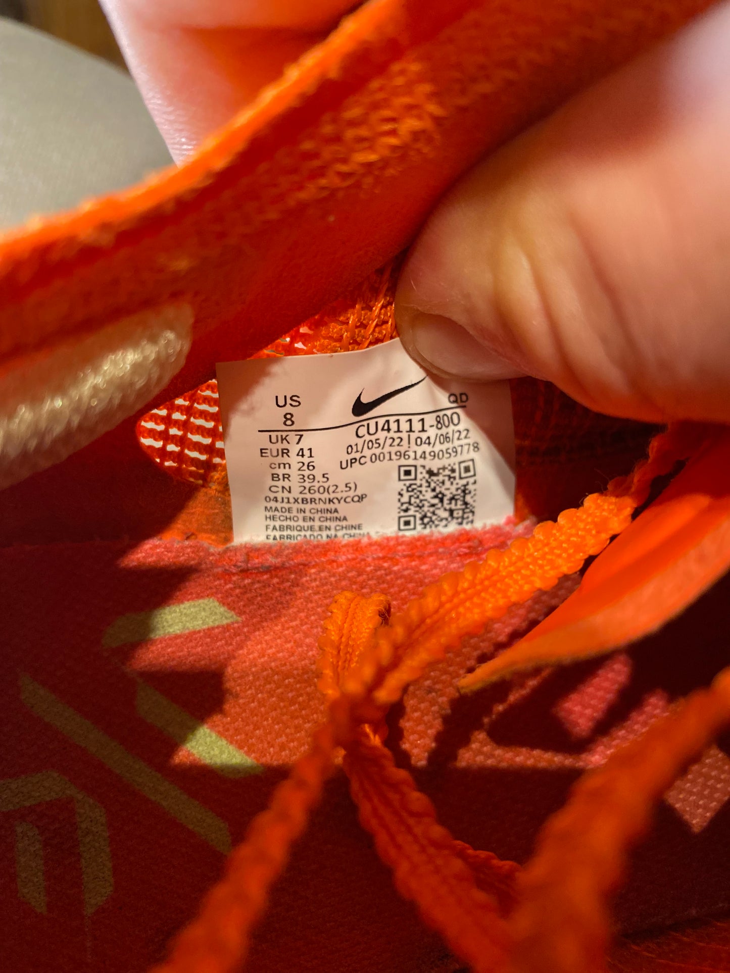 NIKE VAPORFLY 2 ‘TOTAL ORANGE’ - UK 7