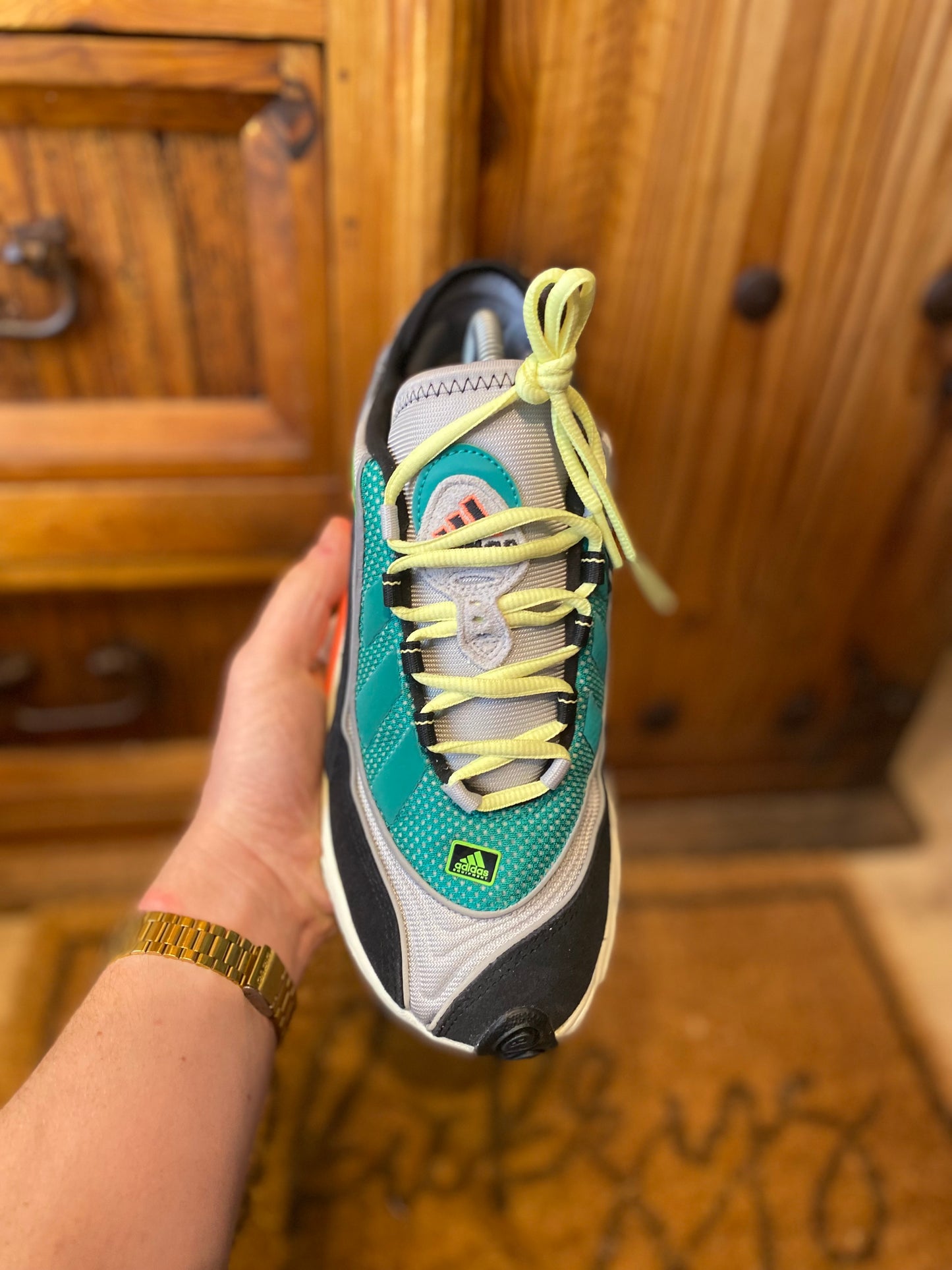 ADIDAS FYW 98 ‘GREY TWO SIGNAL CORAL’ - UK 7