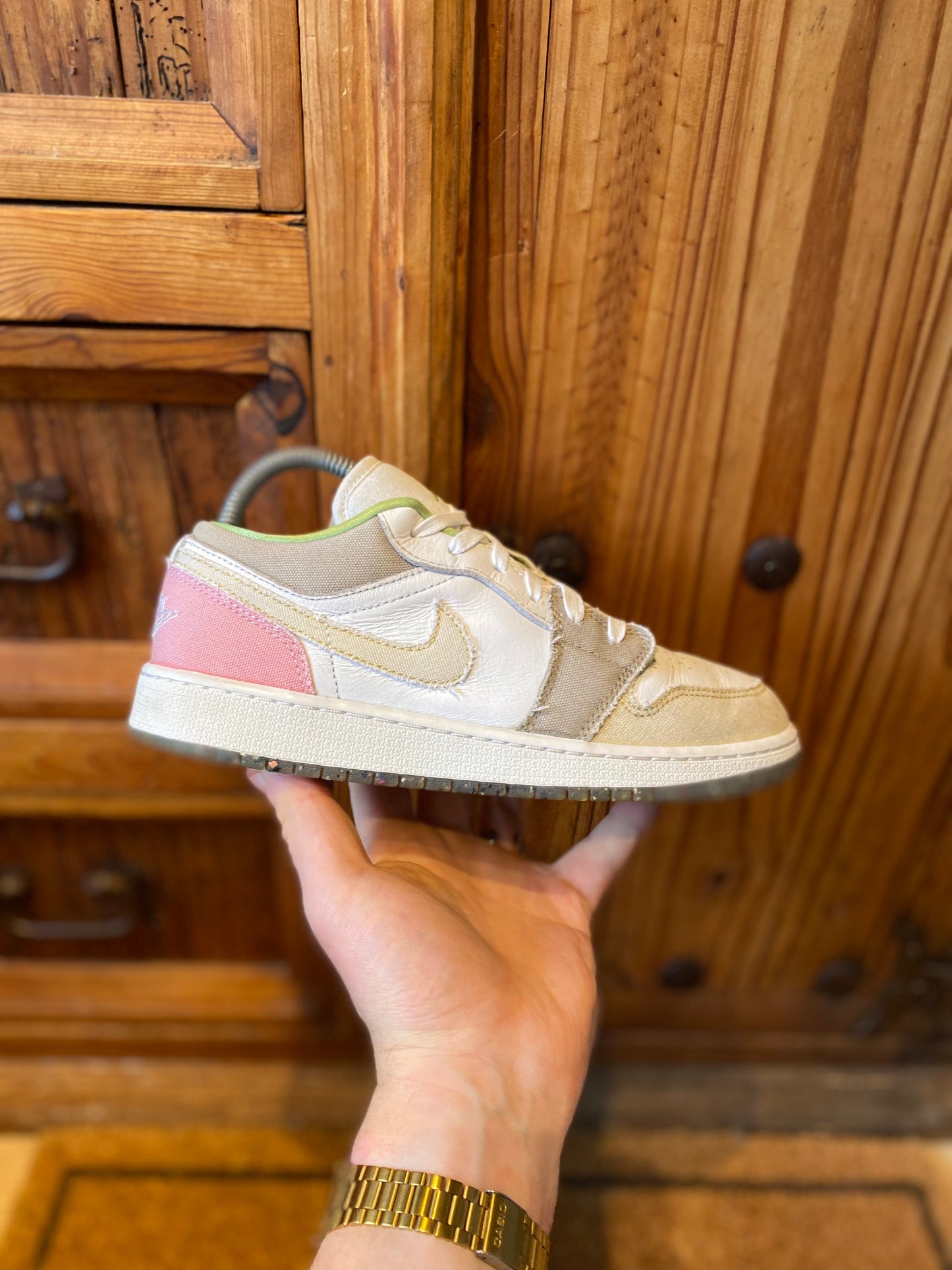 JORDAN 1 LOW ‘PASTEL GRIND VIVID GREEN’ - UK 5.5