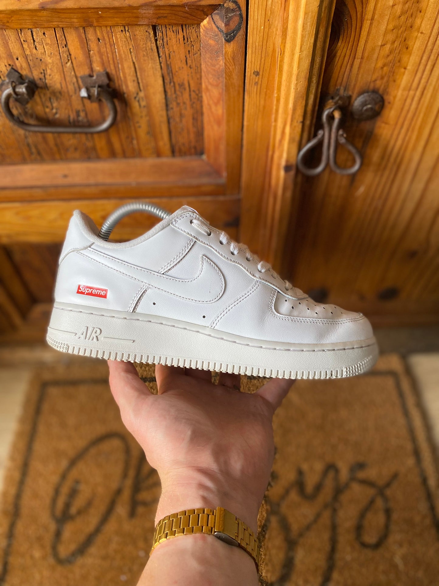 NIKE X SUPREME AIR FORCE 1 ‘WHITE’ - UK 7