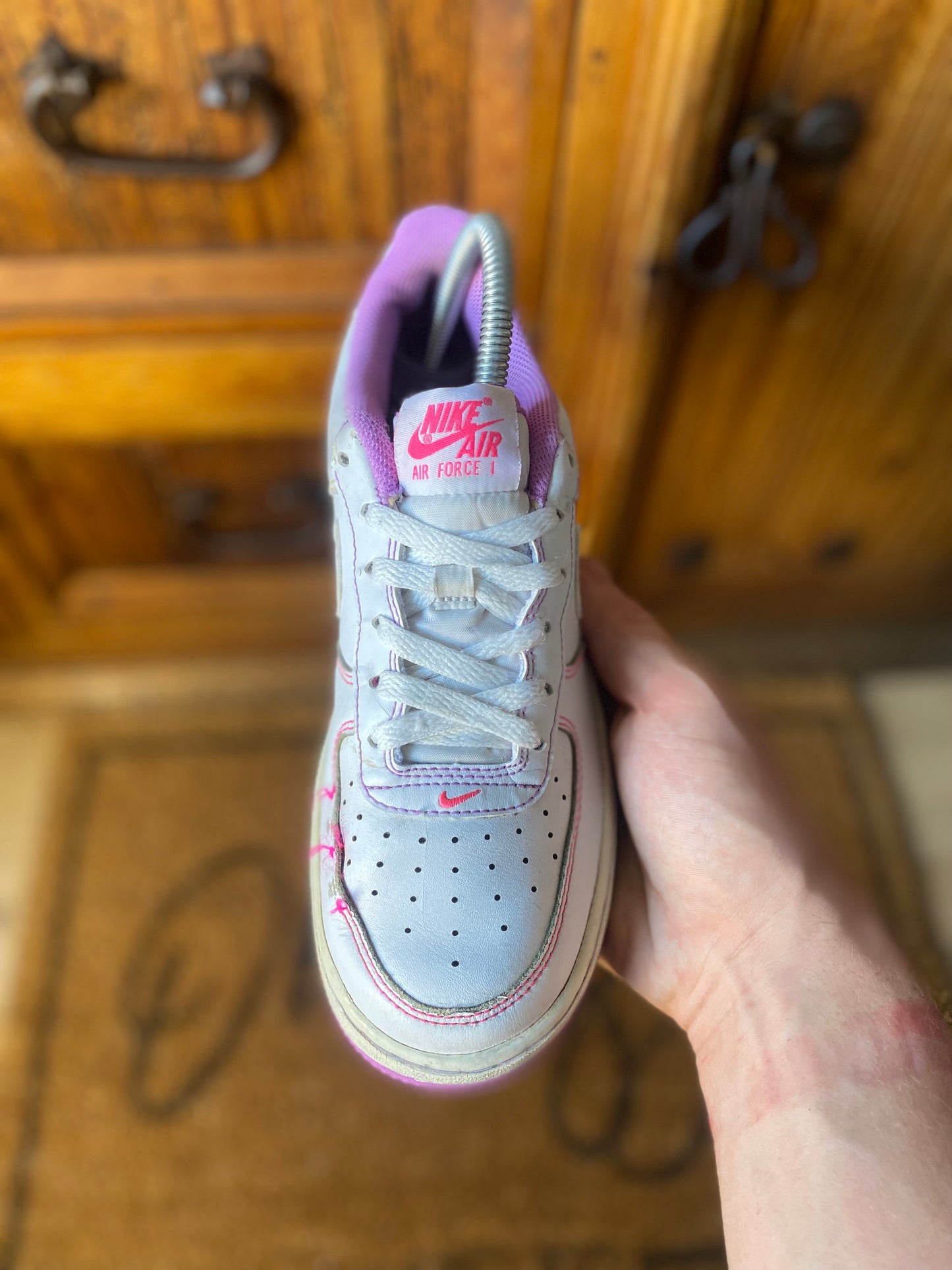 NIKE AIR FORCE 1 ‘CONTRAST STITCH FUCHSIA GLOW’ - UK 5
