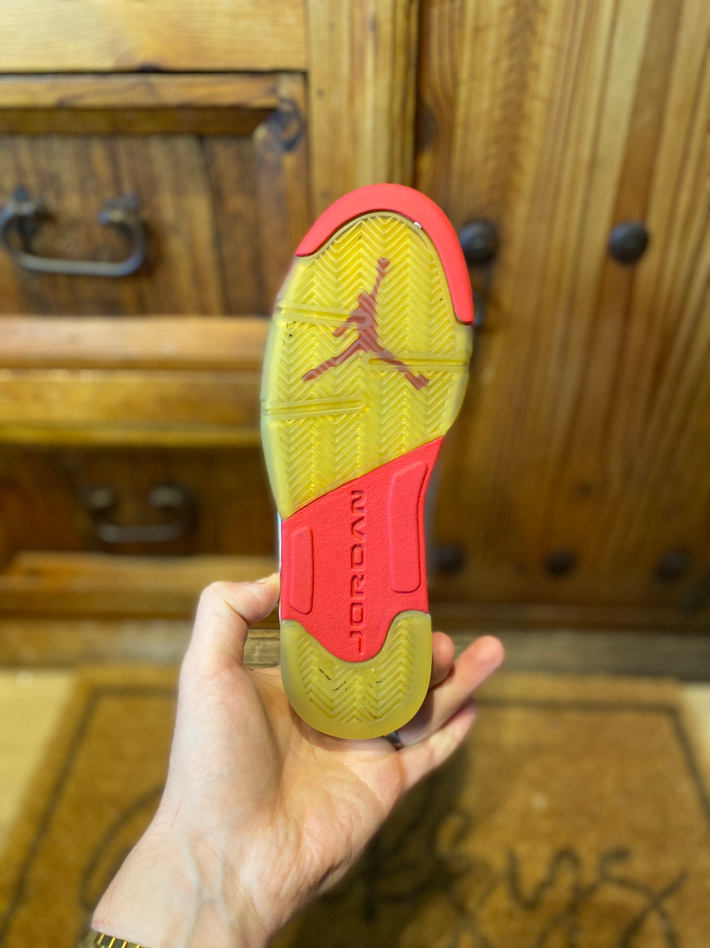 JORDAN 5 ‘WHITE SCARLET FIRE’ - UK 3.5