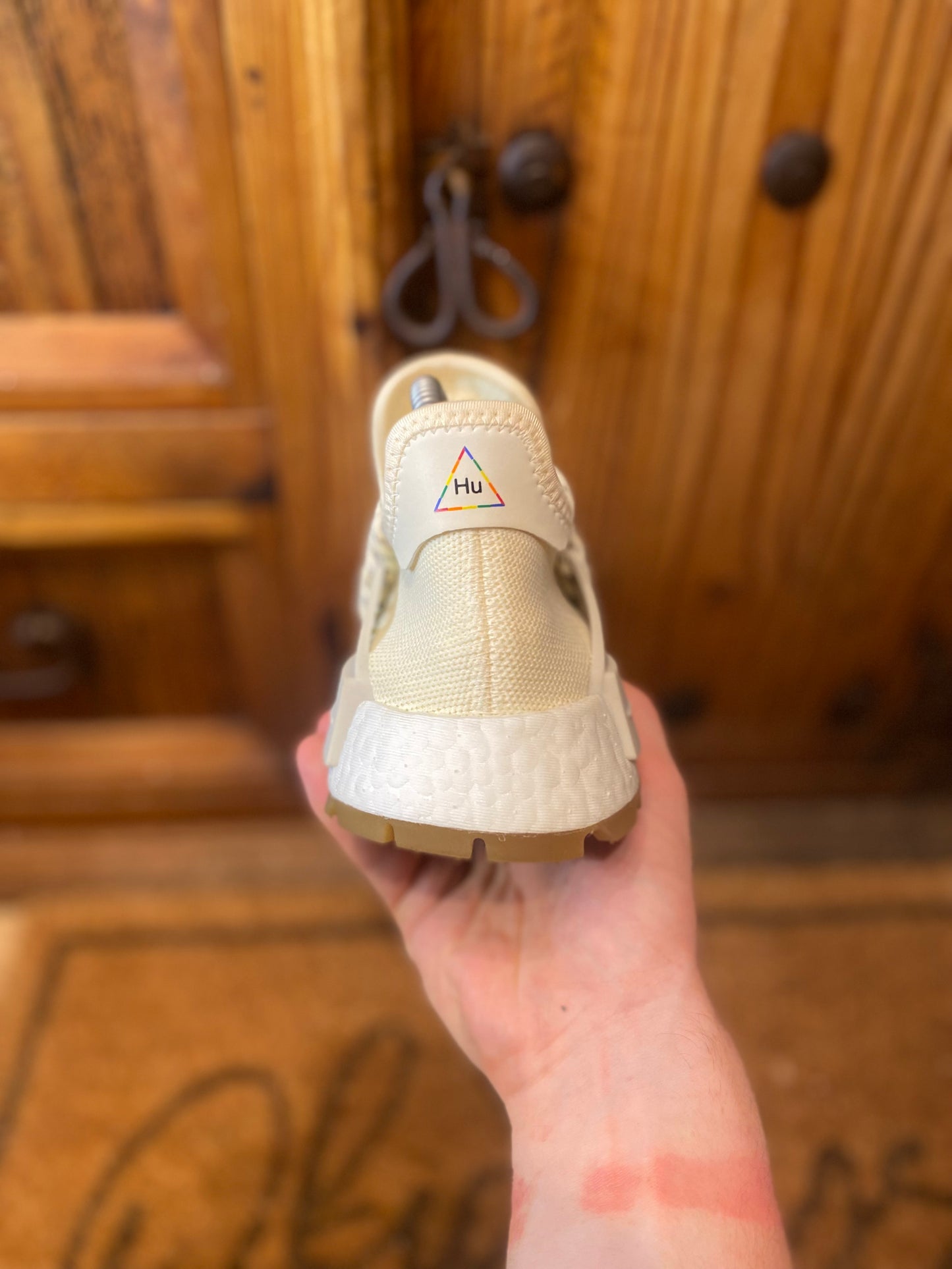 ADIDAS NMD HU TRAIL ‘PHARRELL NOW IS HER TIME CREAM WHITE’ - UK 4.5