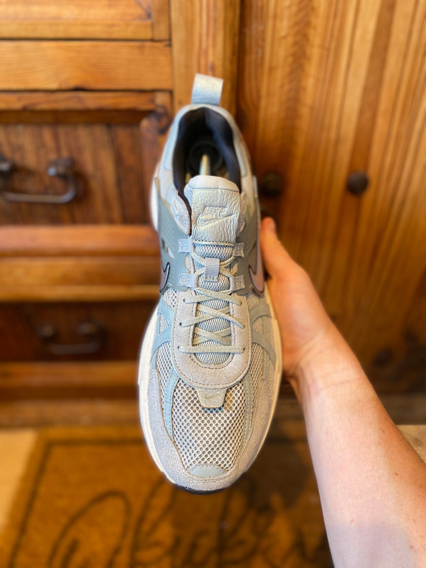 NIKE V2K RUN ‘LIGHT PUMIC BLACK CHROME’ - UK 12