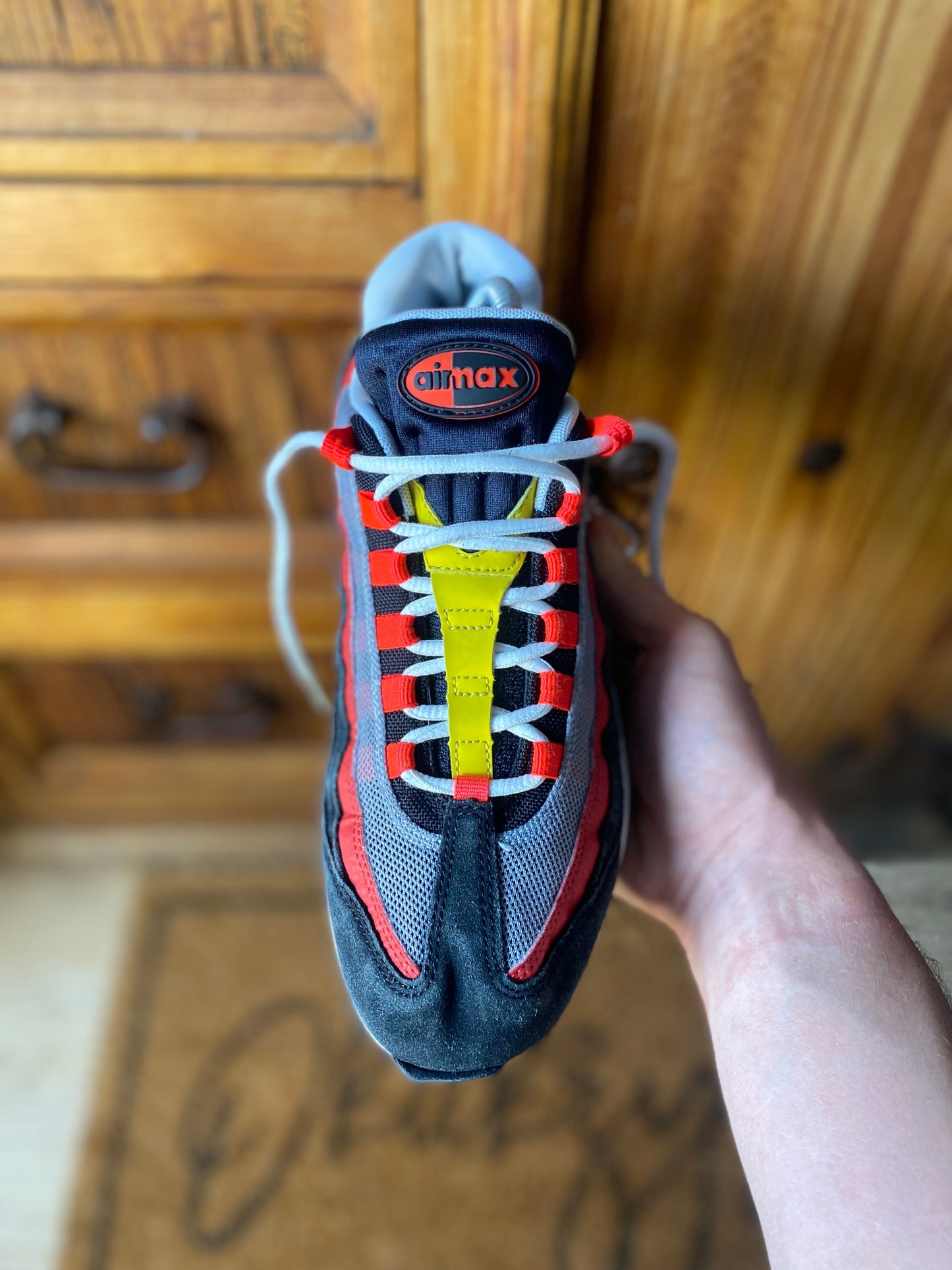 NIKE AIR MAX 95 ‘BLACK CRIMSON YELLOW’ - UK 8