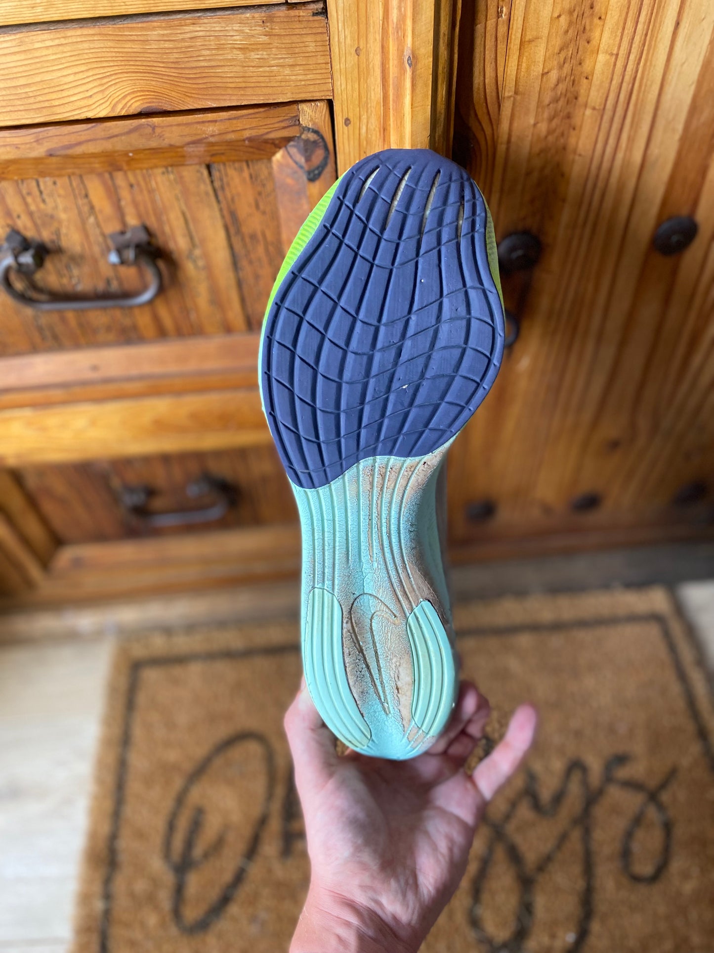 NIKE VAPORFLY 2 ‘COCONUT MILK GHOST GREEN’ - UK 12