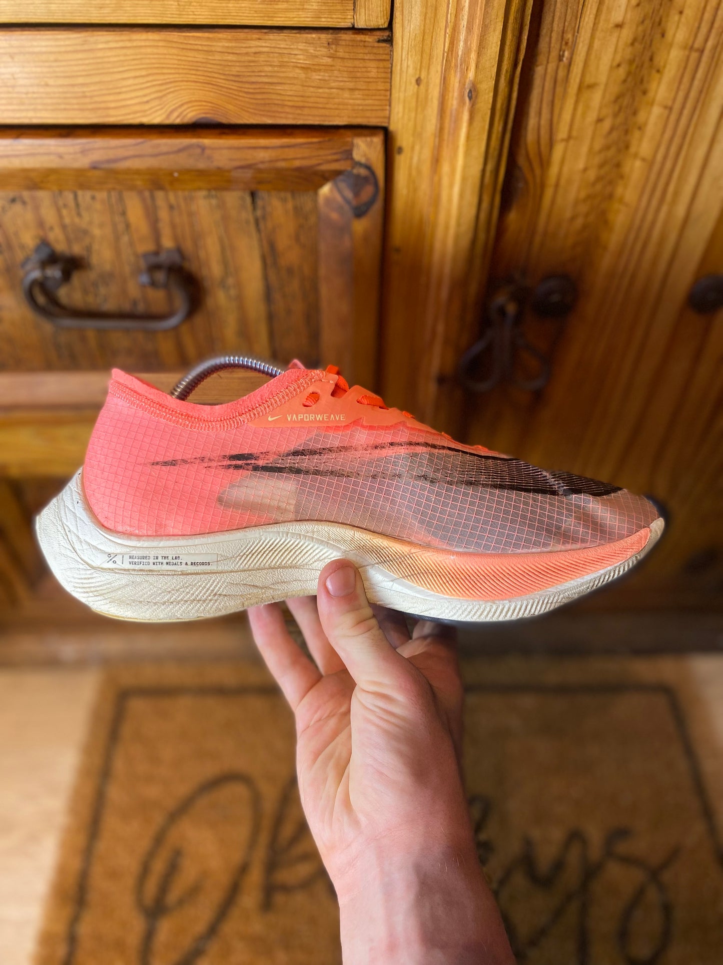 NIKE VAPORFLY ‘BRIGHT MANGO’ - UK 8.5
