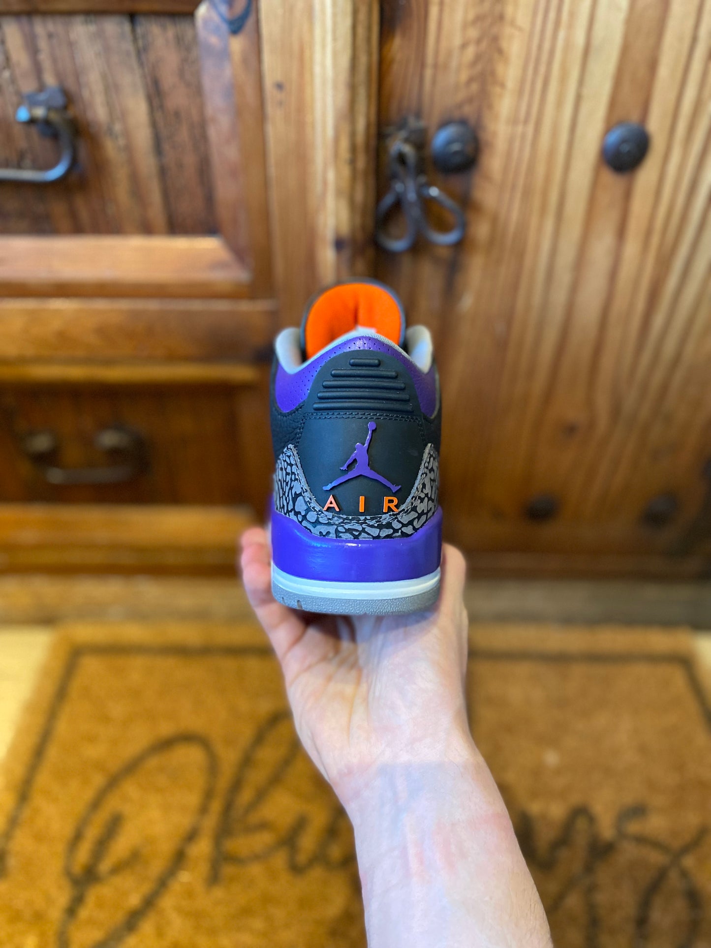 JORDAN 3 ‘BLACK COURT PURPLE’ - UK 6
