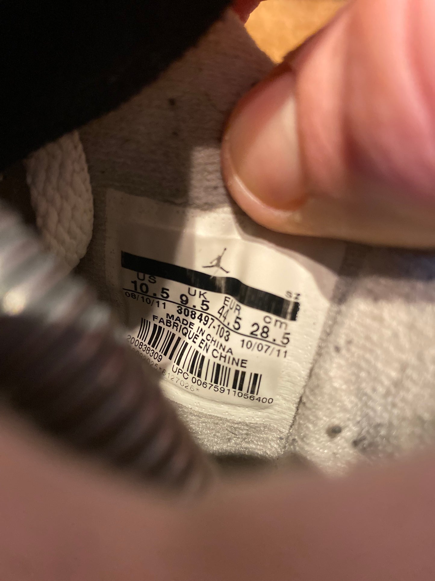 JORDAN 4 ‘WHITE CEMENT’ 2012 - UK 9.5