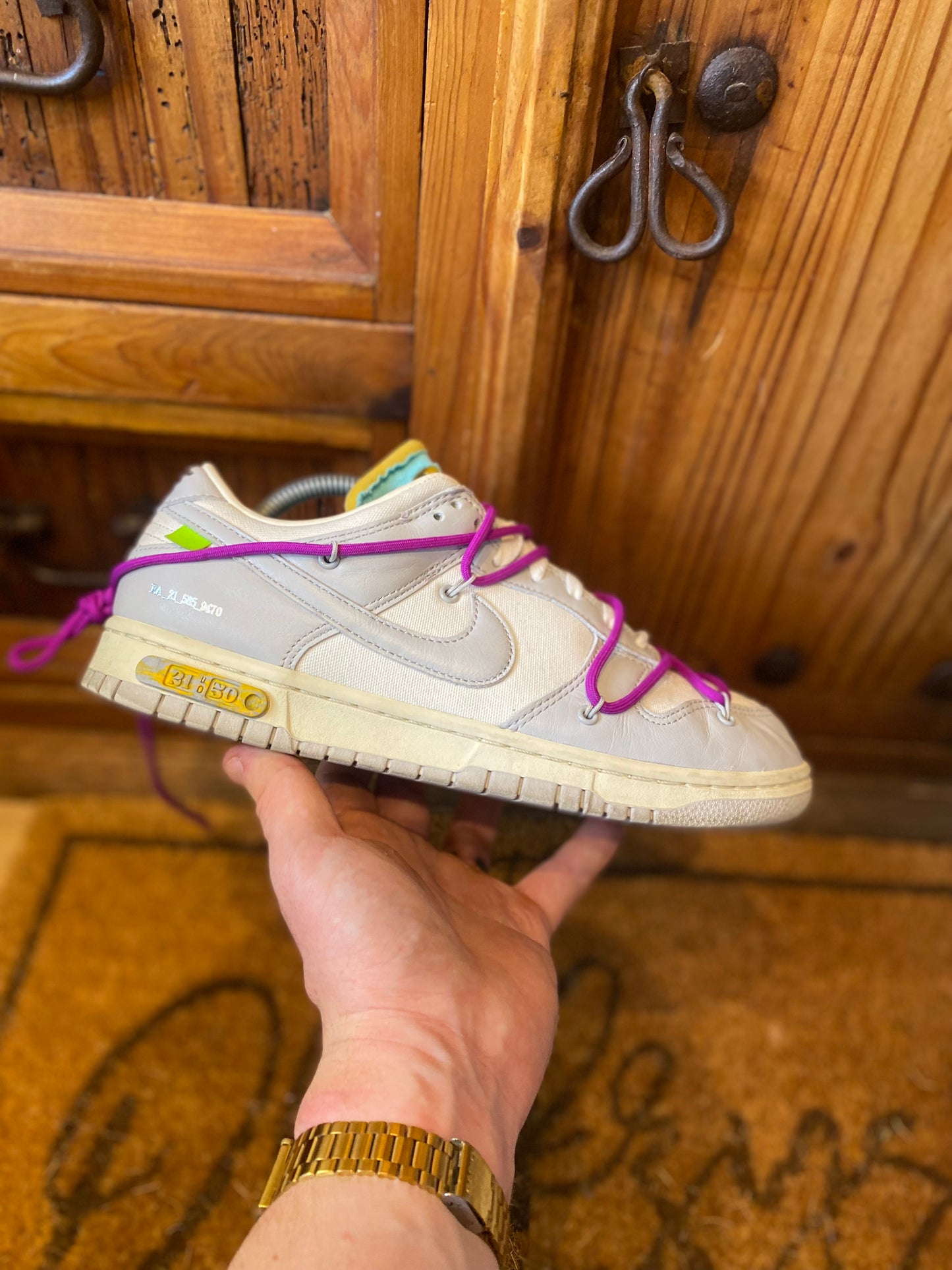 NIKE X OFF WHITE DUNK LOW ‘LOT 21 OF 50’ - UK 8.5