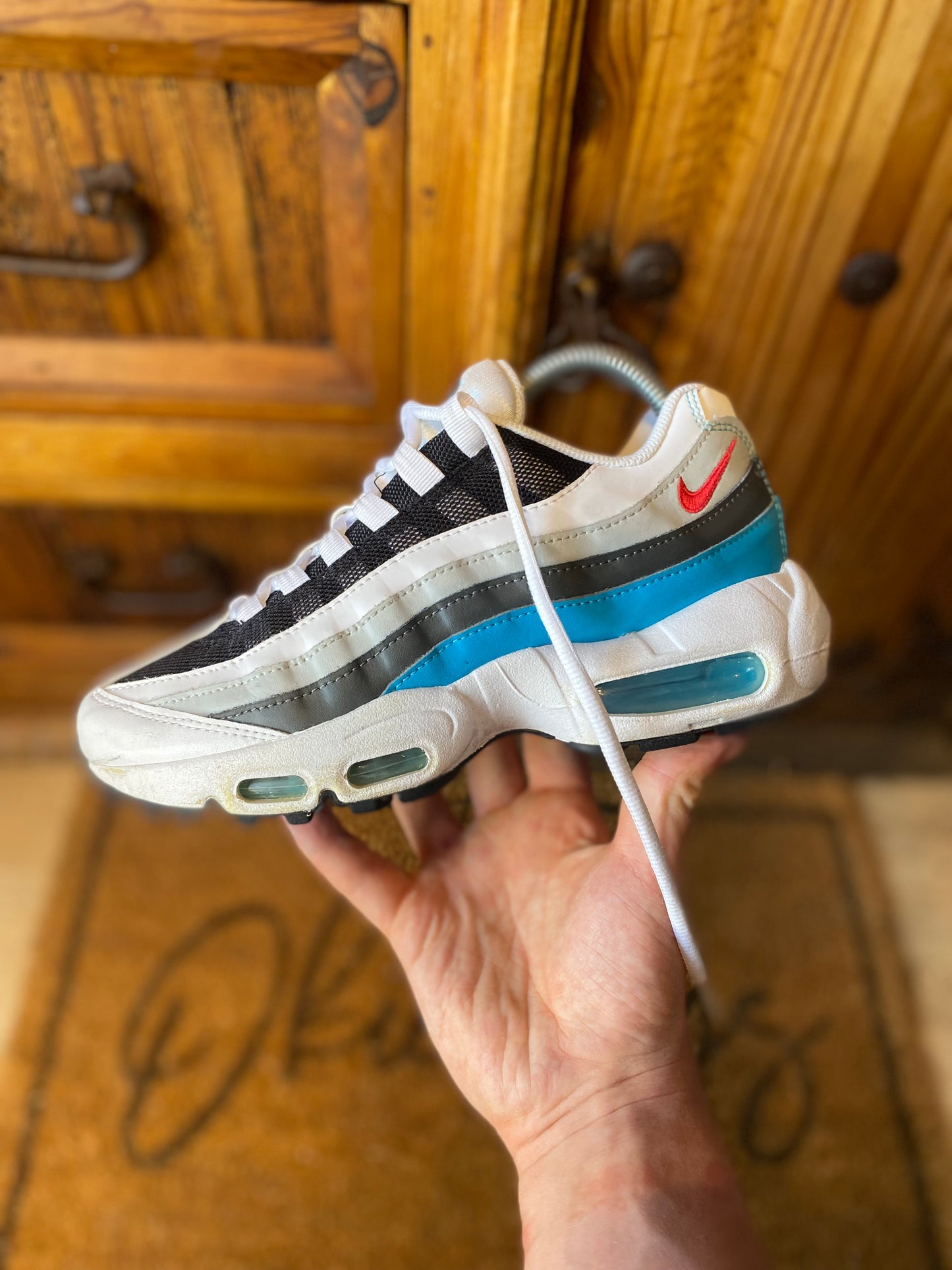 NIKE AIR MAX 95 ‘WHITE CHLORINE BLUE’ - UK 5.5