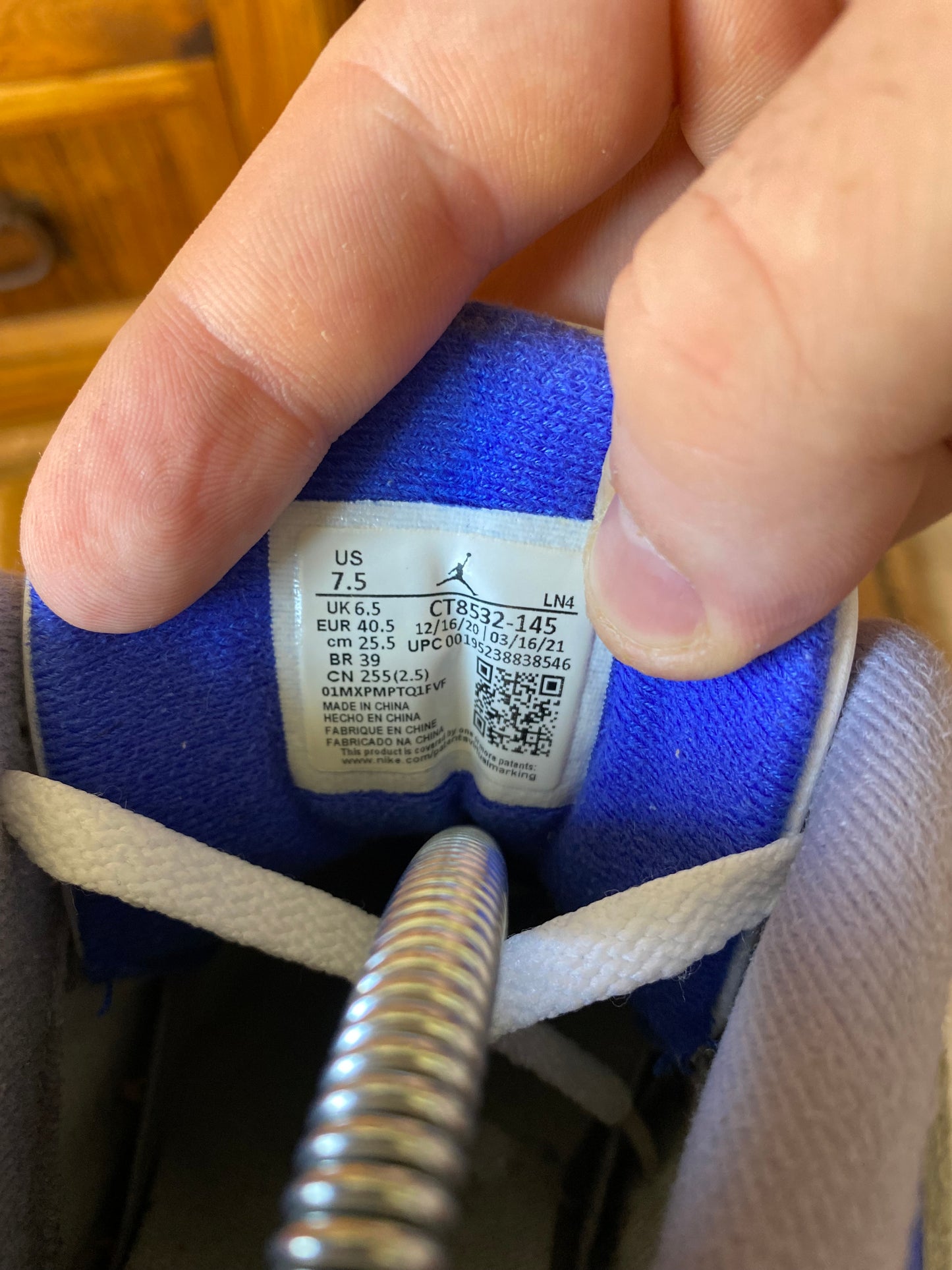 JORDAN 3 ‘RACER BLUE’ - UK 6.5