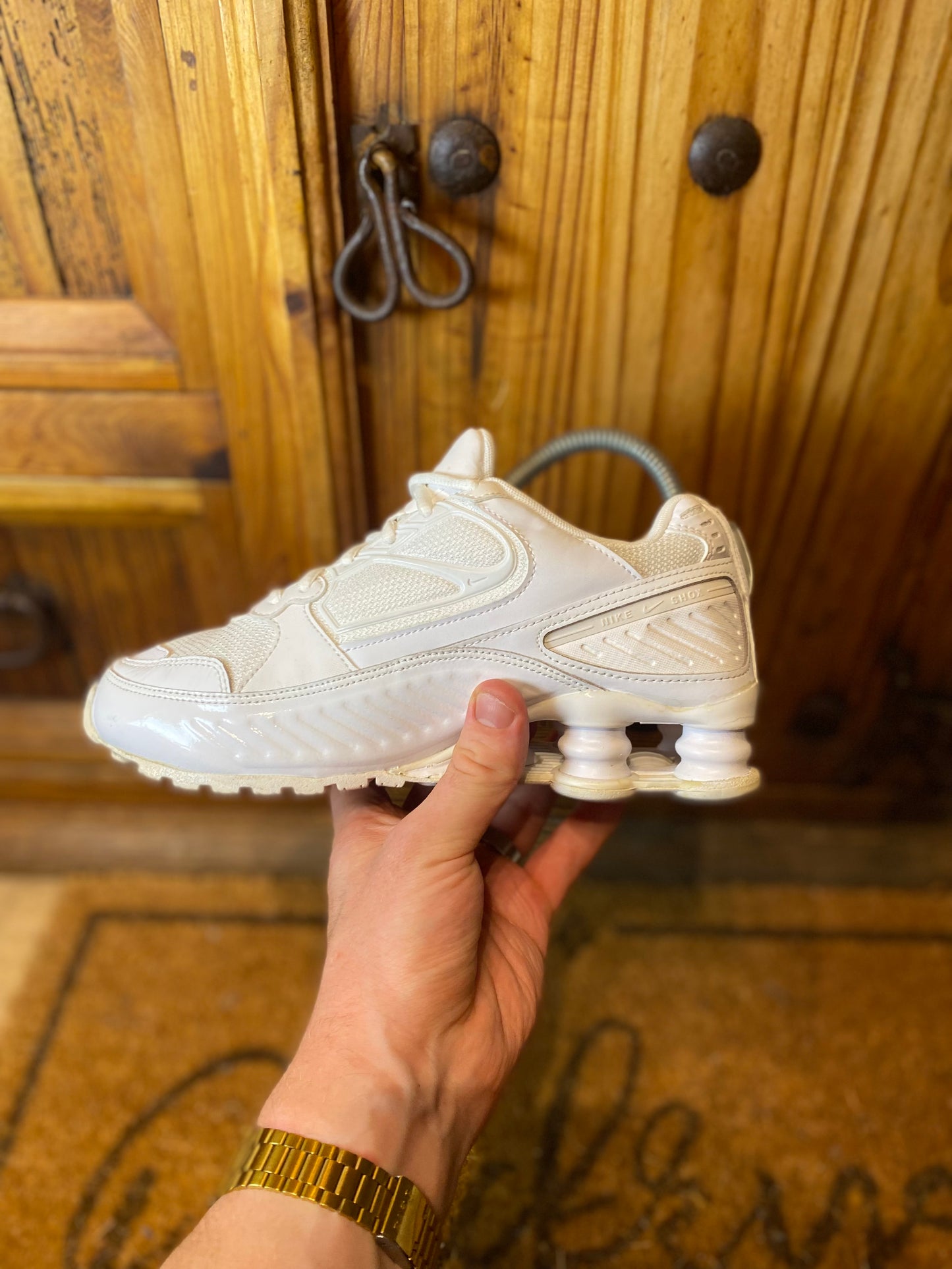NIKE SHOX ENIGMA ‘TRIPLE WHITE’ - UK 4