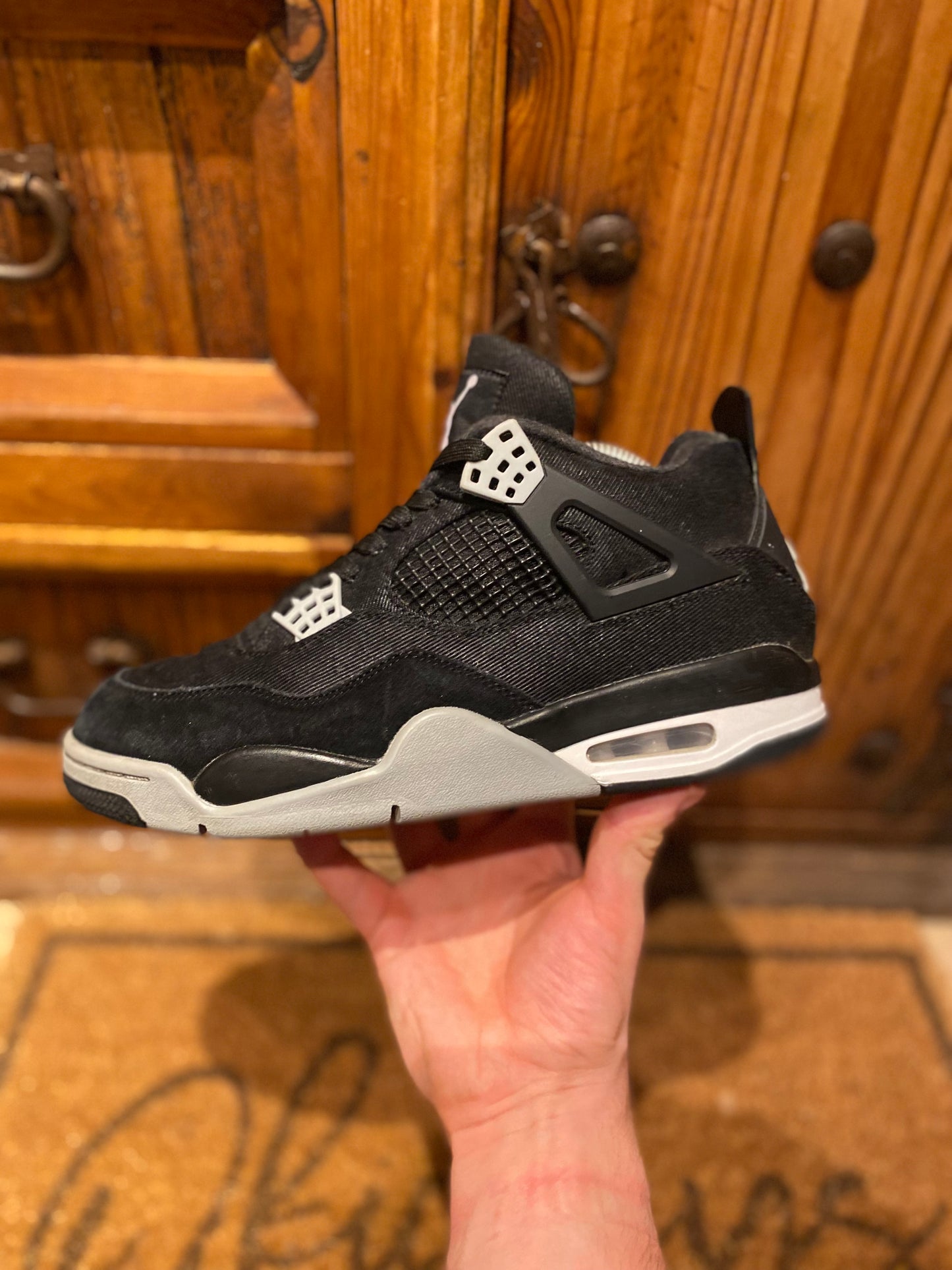JORDAN 4 ‘BLACK CANVAS’ - UK 8