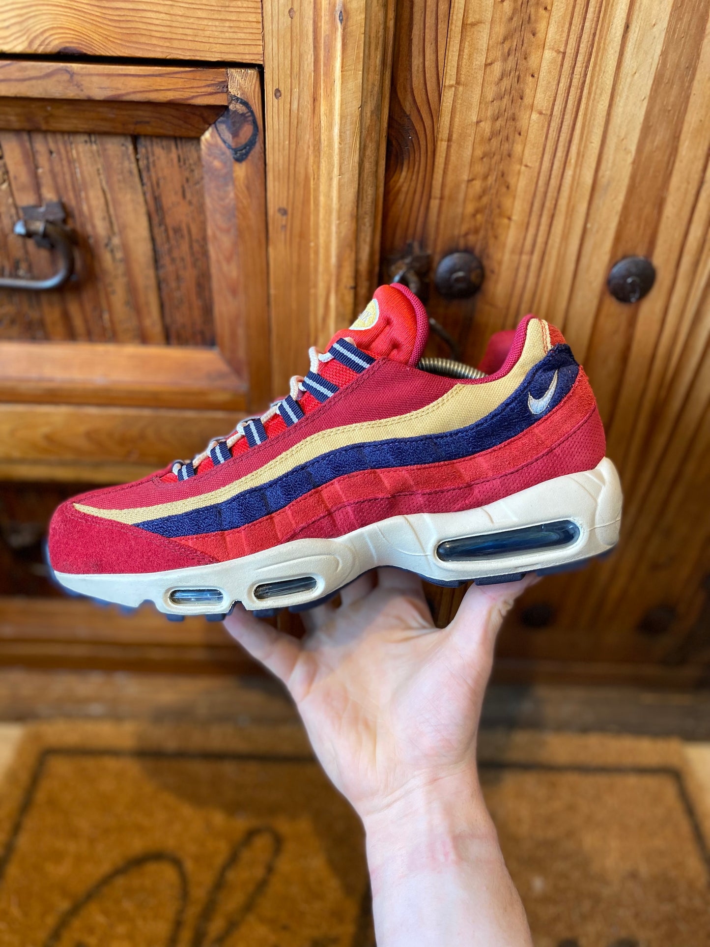 NIKE AIR MAX 95 ‘RED CRUSH WHEAT GOLD’ - UK 10.5