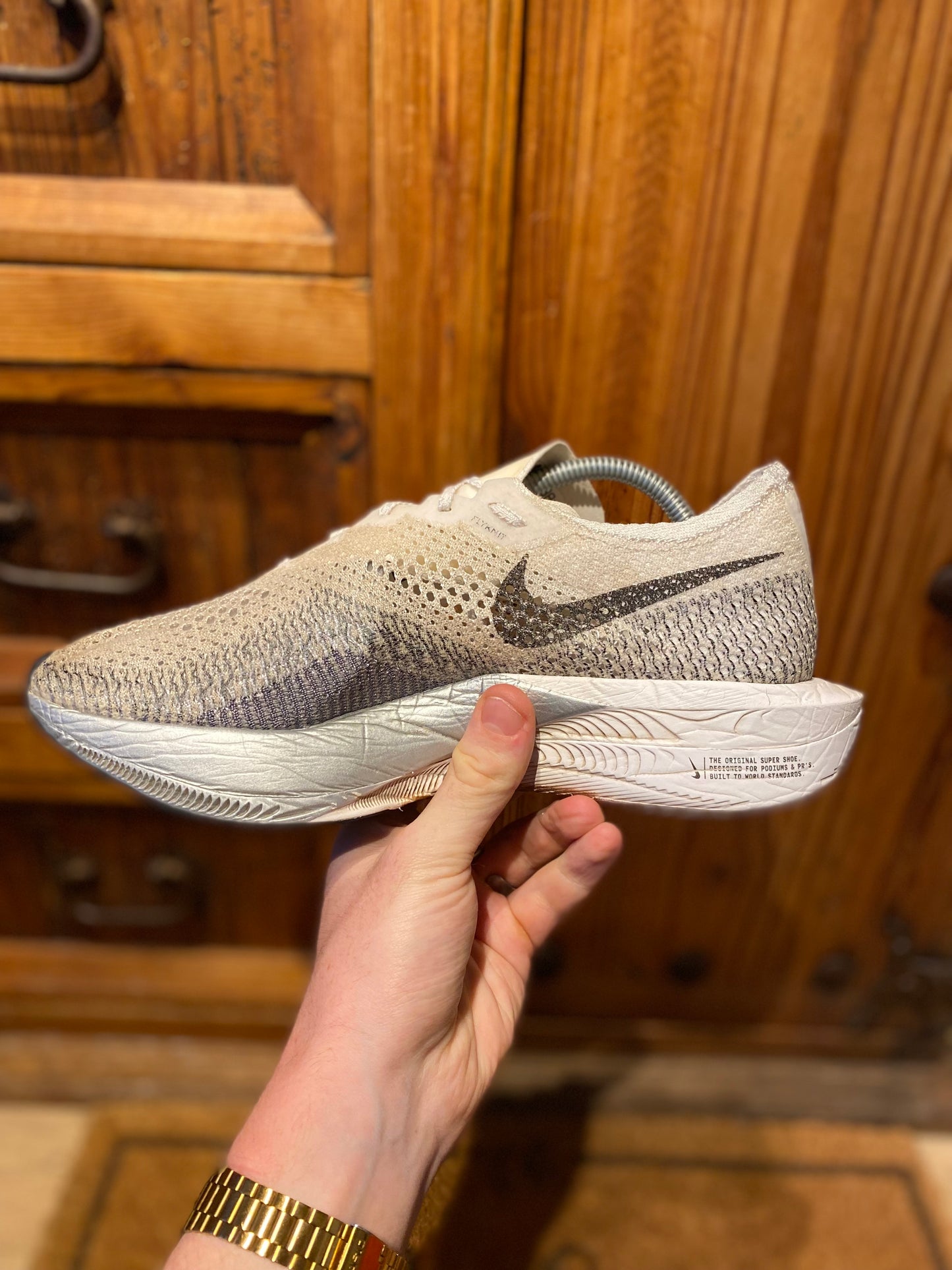 NIKE ZOOMX VAPORFLY 3 ‘WHITE PARTICLE GREY’ - UK 8.5