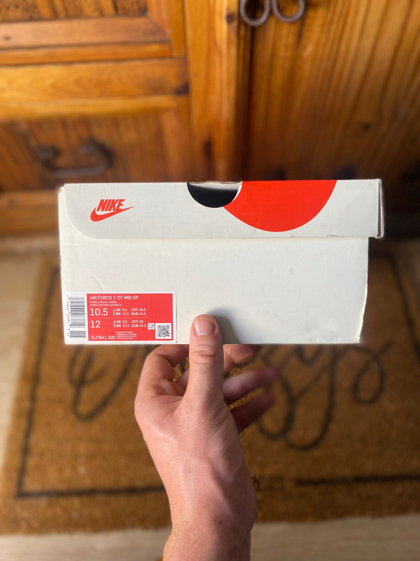 NIKE X STÜSSY AIR FORCE 1 MID ‘FOSSIL’ - UK 9.5