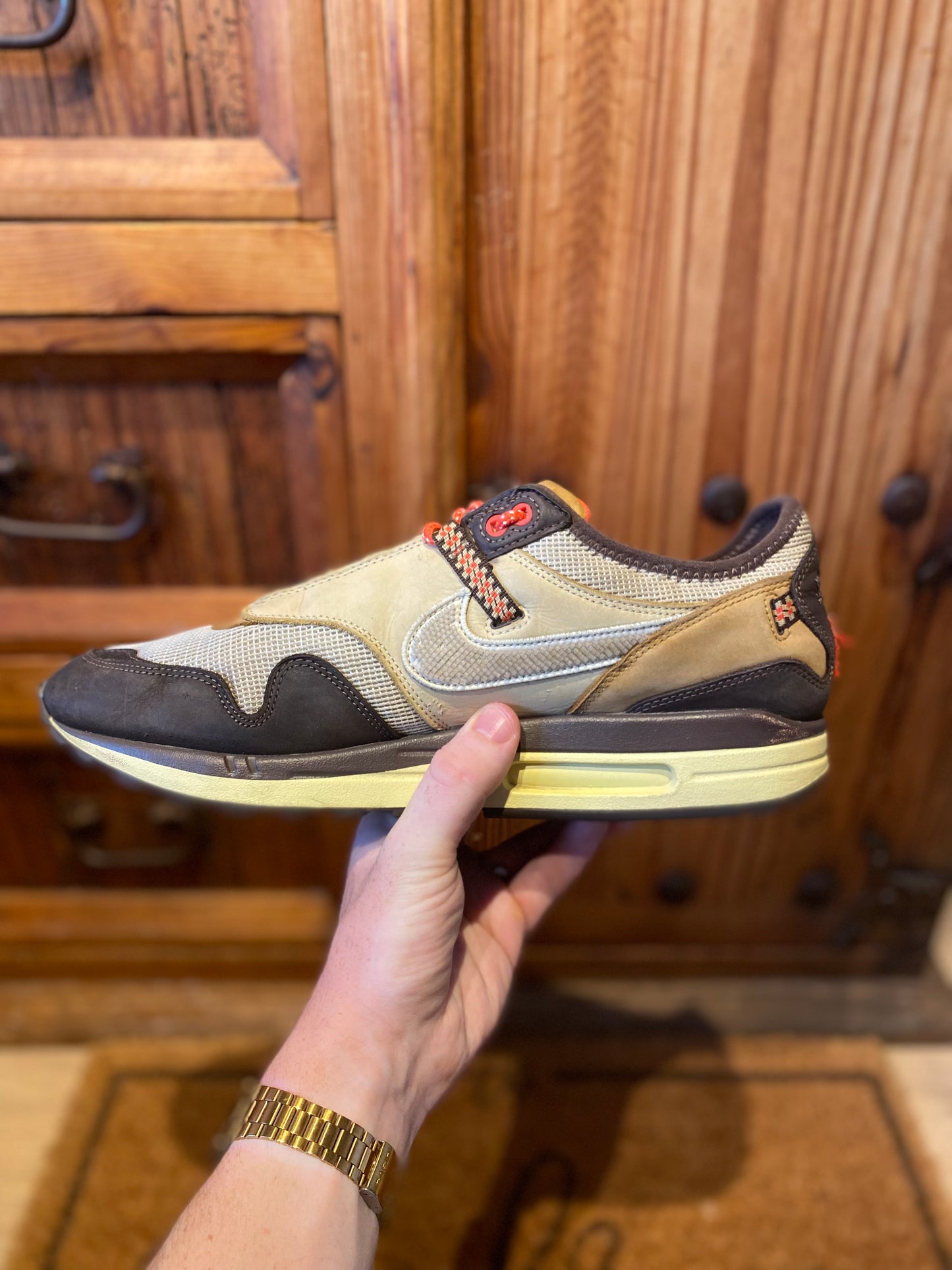 NIKE AIR MAX 1 TRAVIS SCOTT ‘CACTUS JACK BAROQUE BROWN’ - UK 13