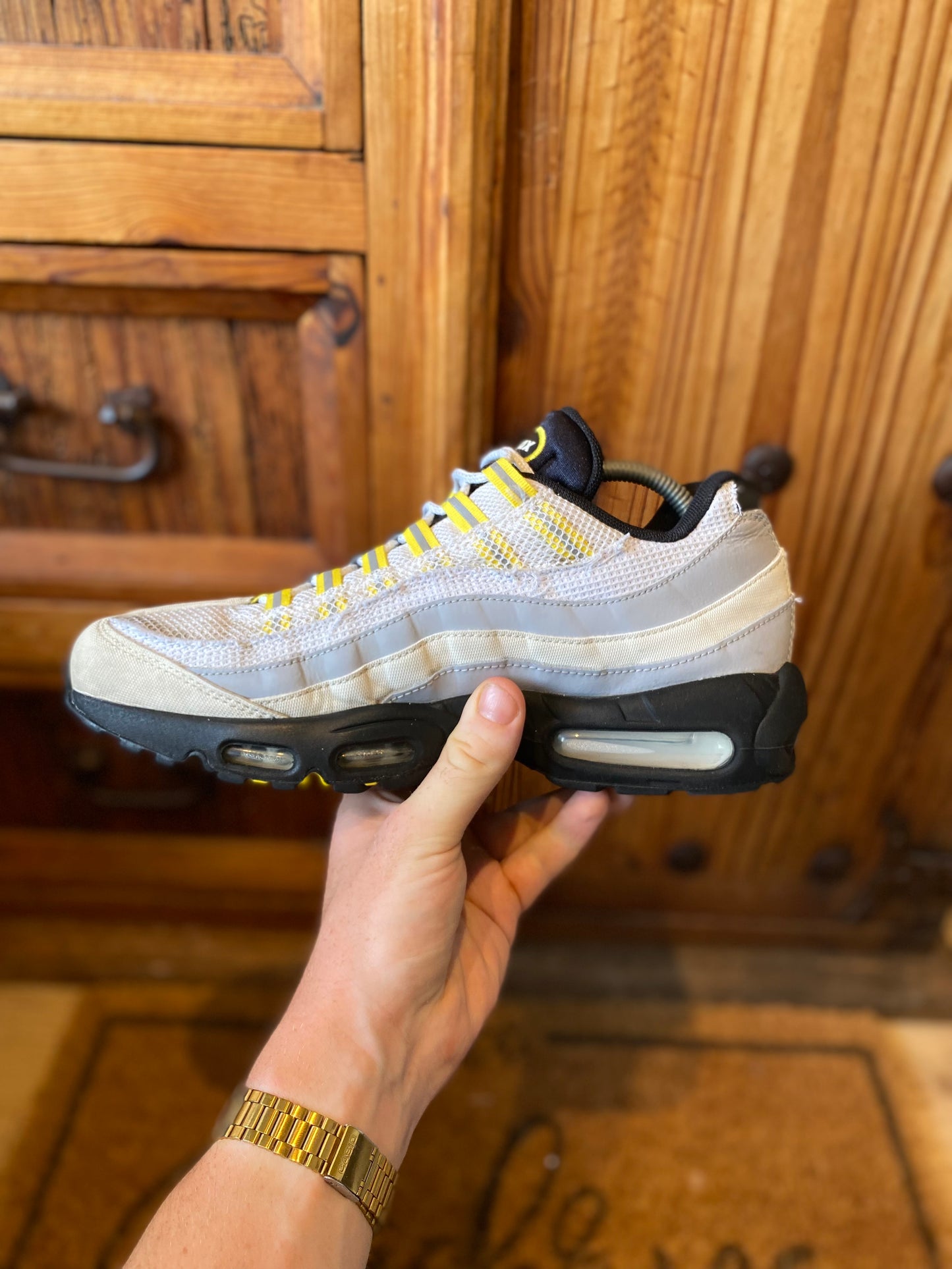 NIKE AIR MAX 95 ‘WOLF GREY TOUR YELLOW’ - UK 9