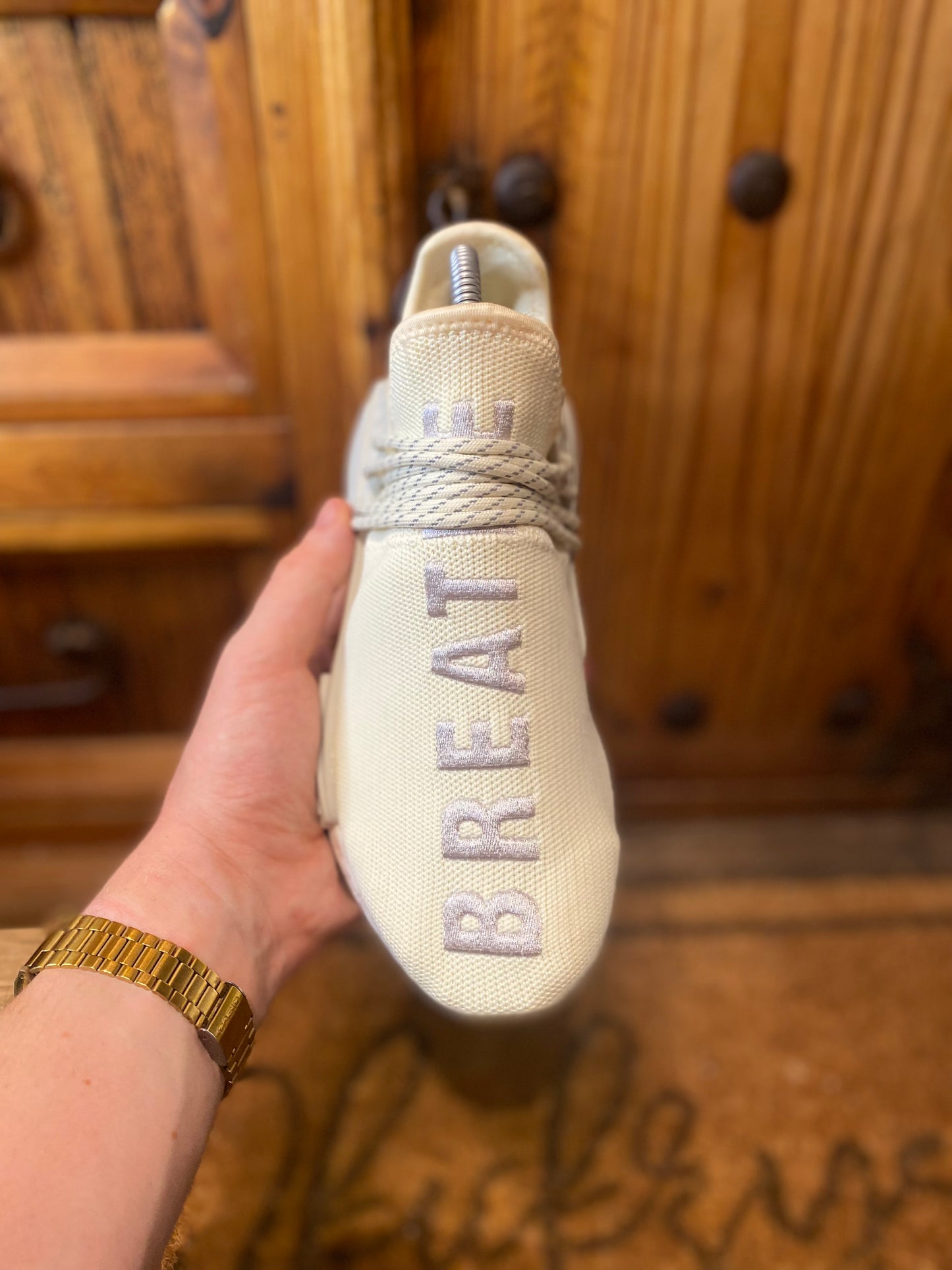 ADIDAS NMD HU TRAIL ‘PHARRELL NOW IS HER TIME CREAM WHITE’ - UK 4.5