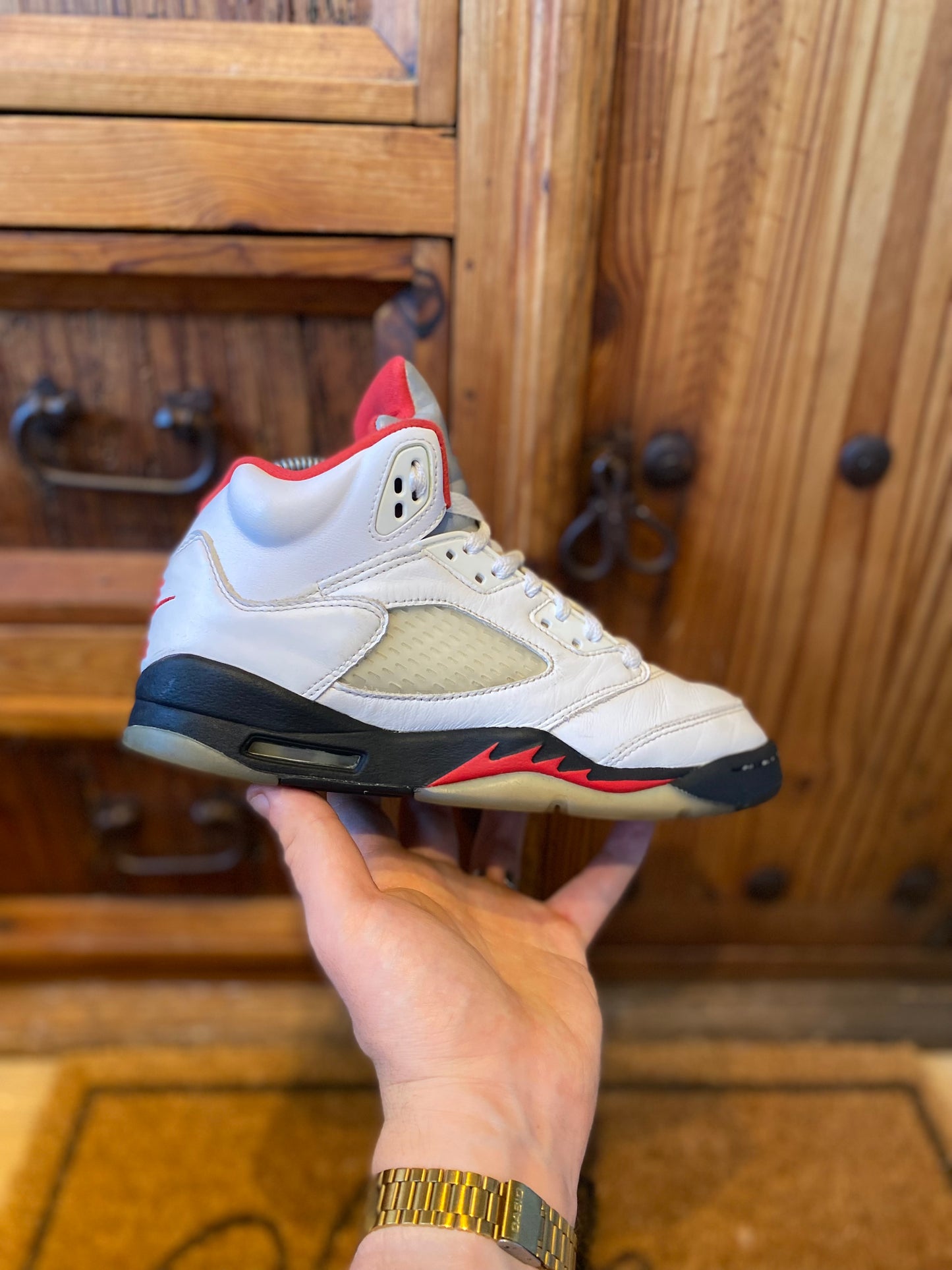 JORDAN 5 ‘FIRE RED SILVER TONGUE’ - UK 5.5