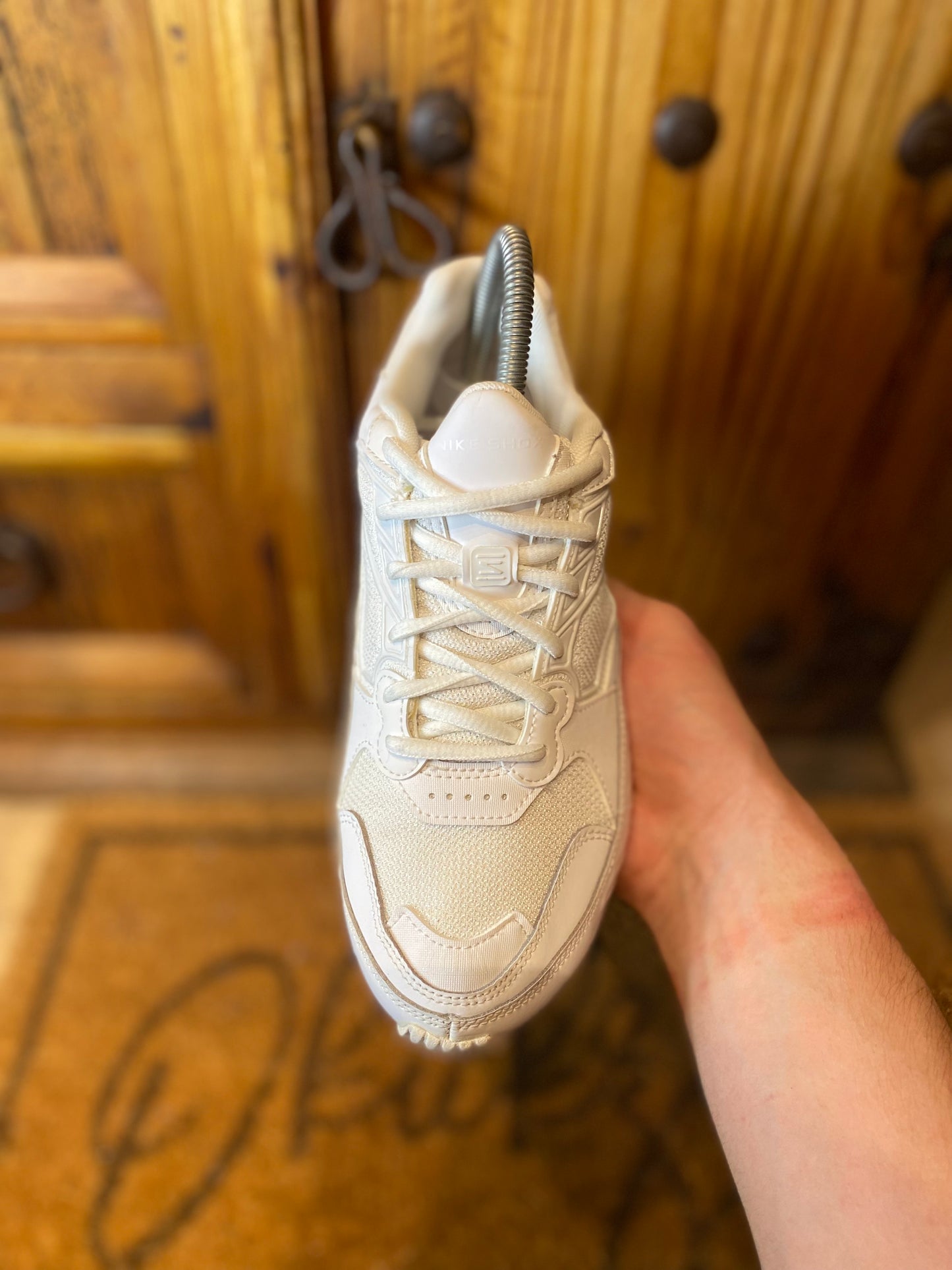 NIKE SHOX ENIGMA ‘TRIPLE WHITE’ - UK 4