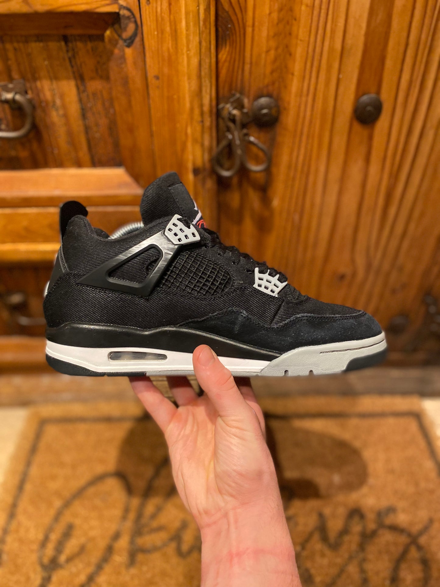 JORDAN 4 ‘BLACK CANVAS’ - UK 8