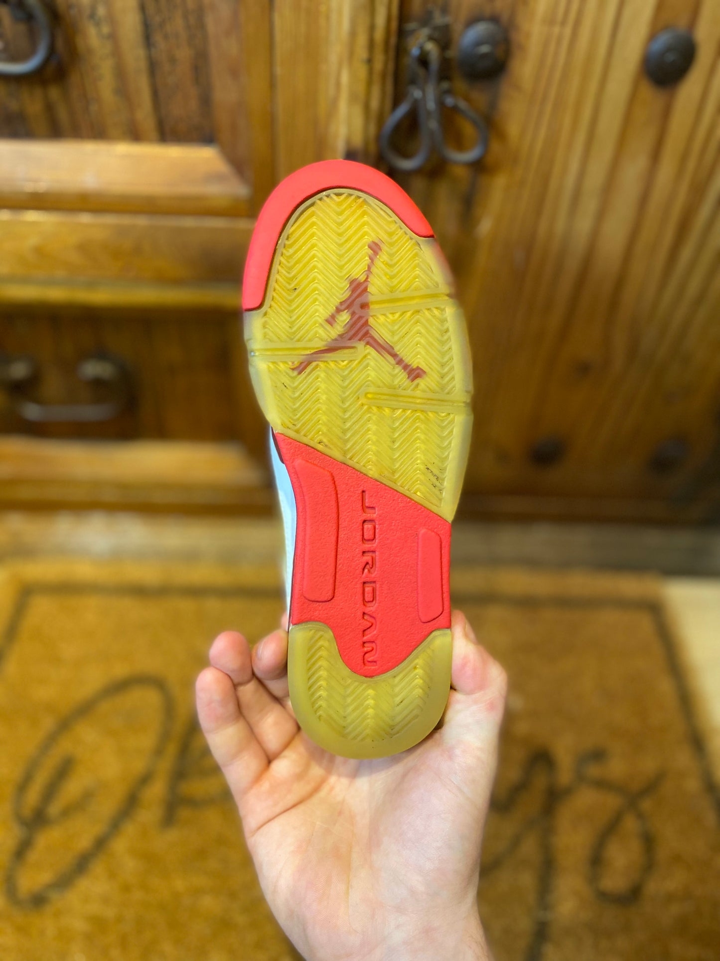 JORDAN 5 ‘WHITE SCARLET FIRE’ - UK 3.5