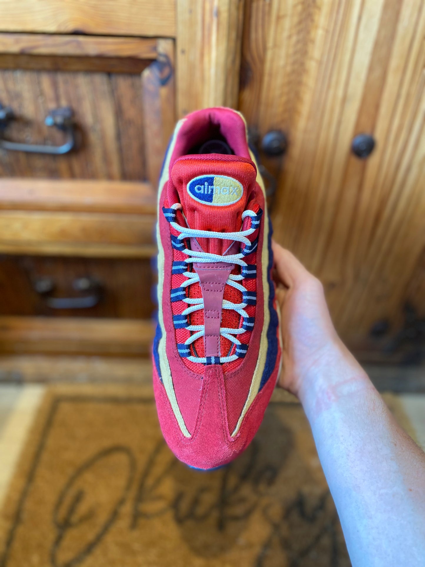 NIKE AIR MAX 95 ‘RED CRUSH WHEAT GOLD’ - UK 10.5