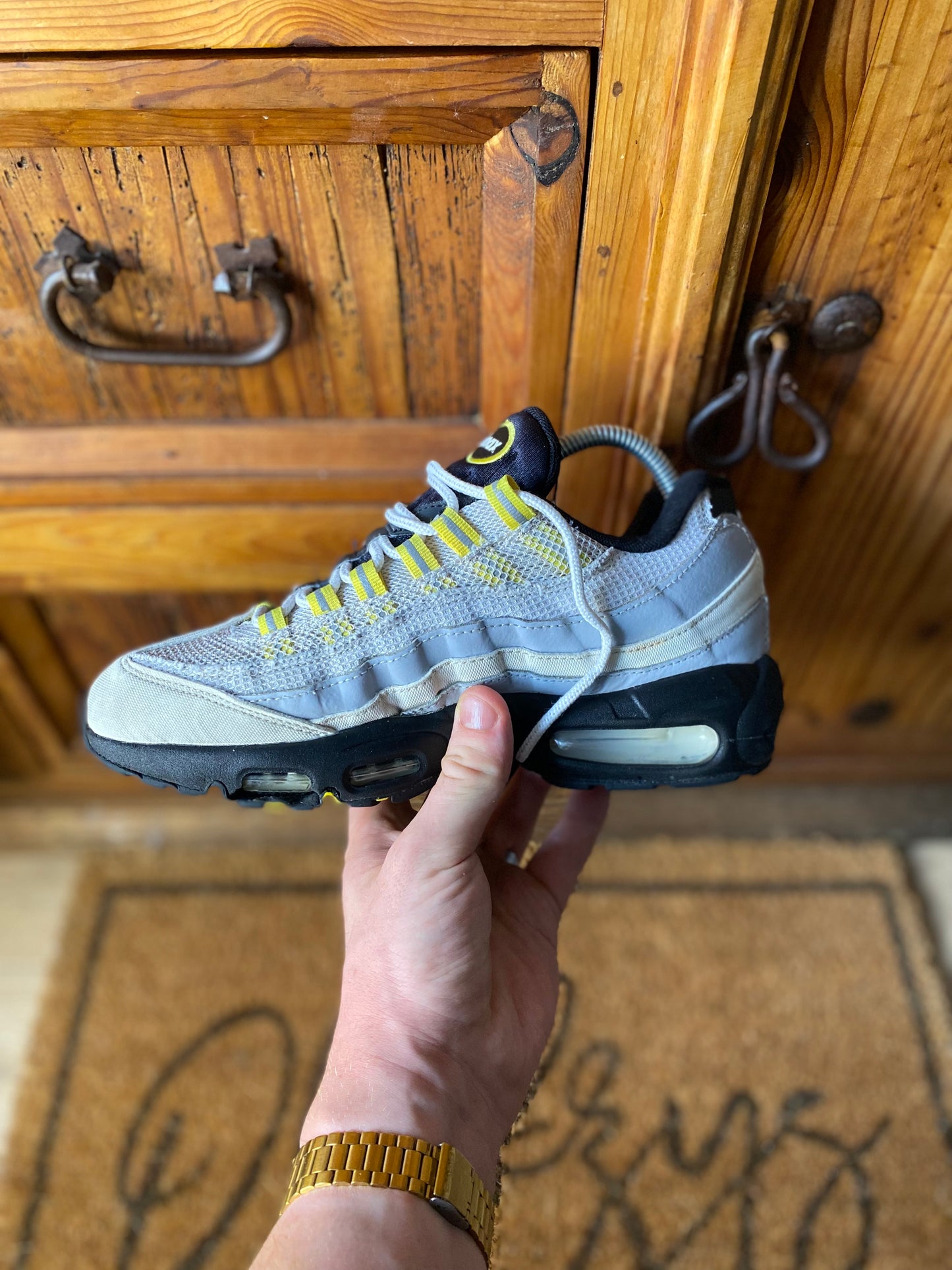 NIKE AIR MAX 95 ‘WOLF GREY TOUR YELLOW’ - UK 6.5