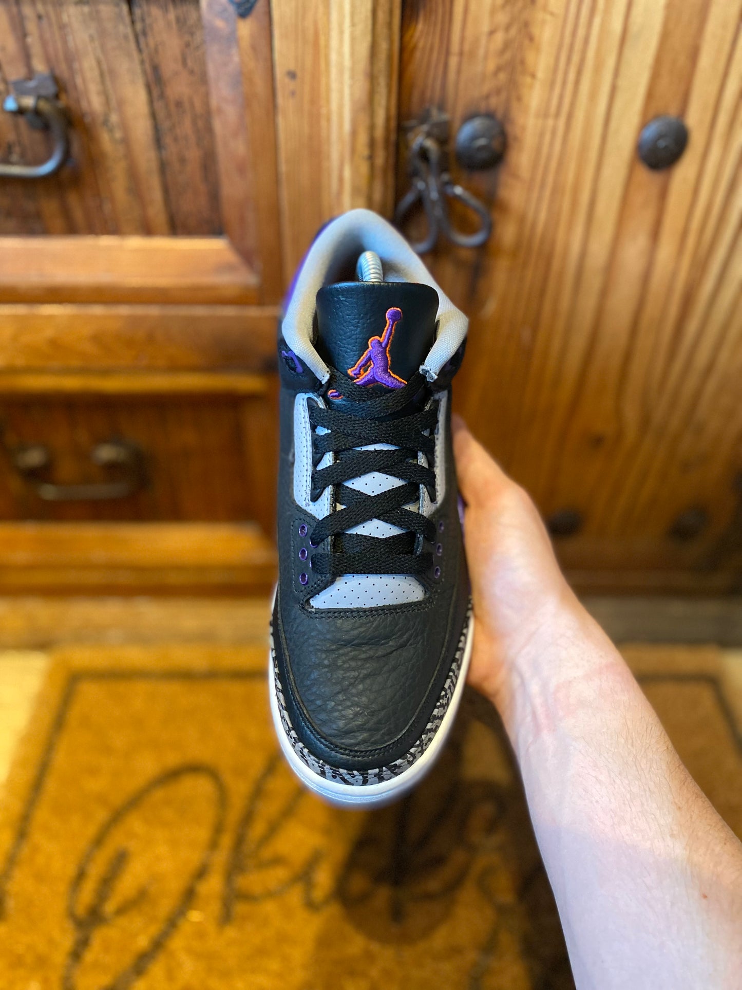 JORDAN 3 ‘BLACK COURT PURPLE’ - UK 6