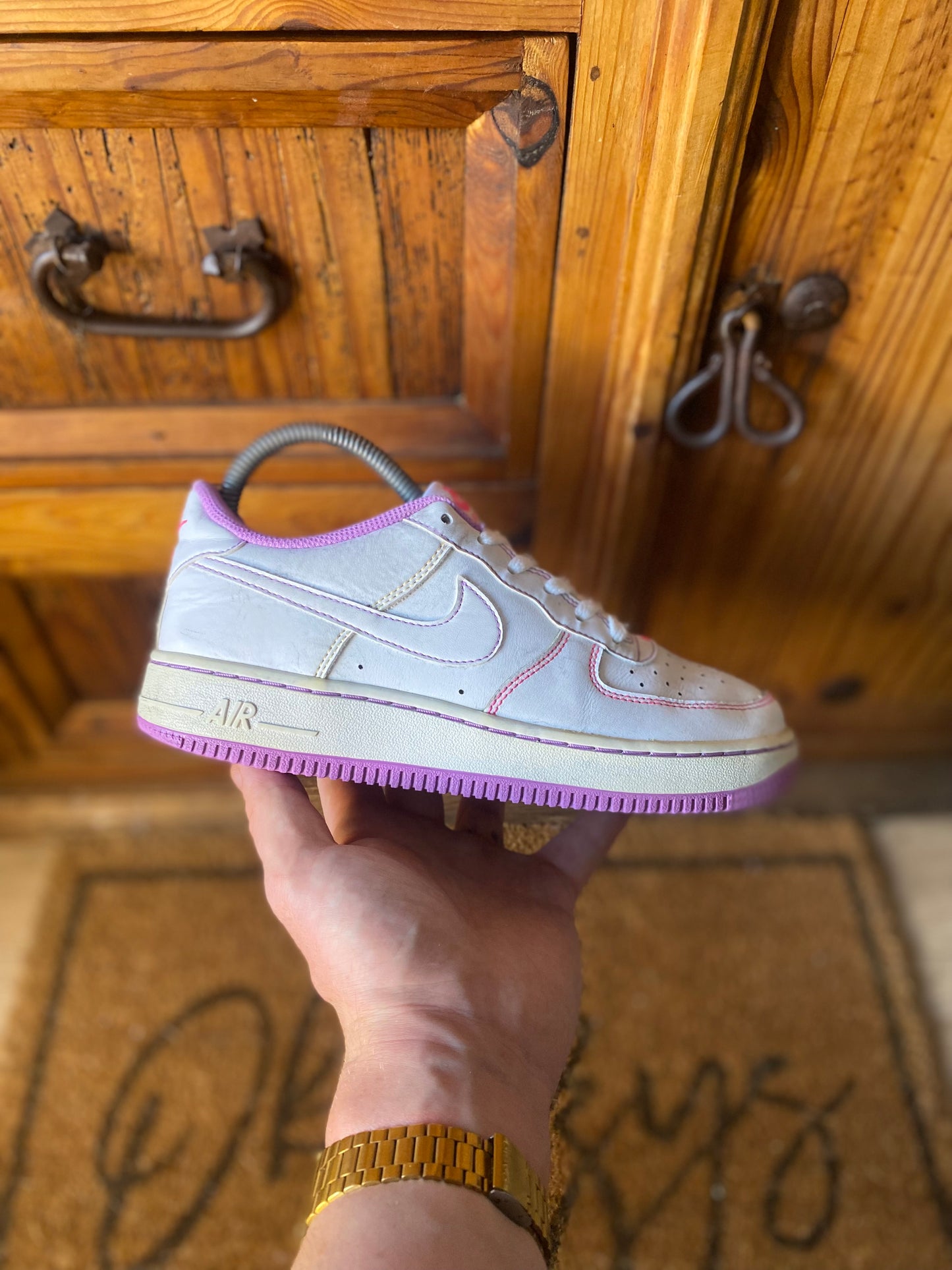 NIKE AIR FORCE 1 ‘CONTRAST STITCH FUCHSIA GLOW’ - UK 5