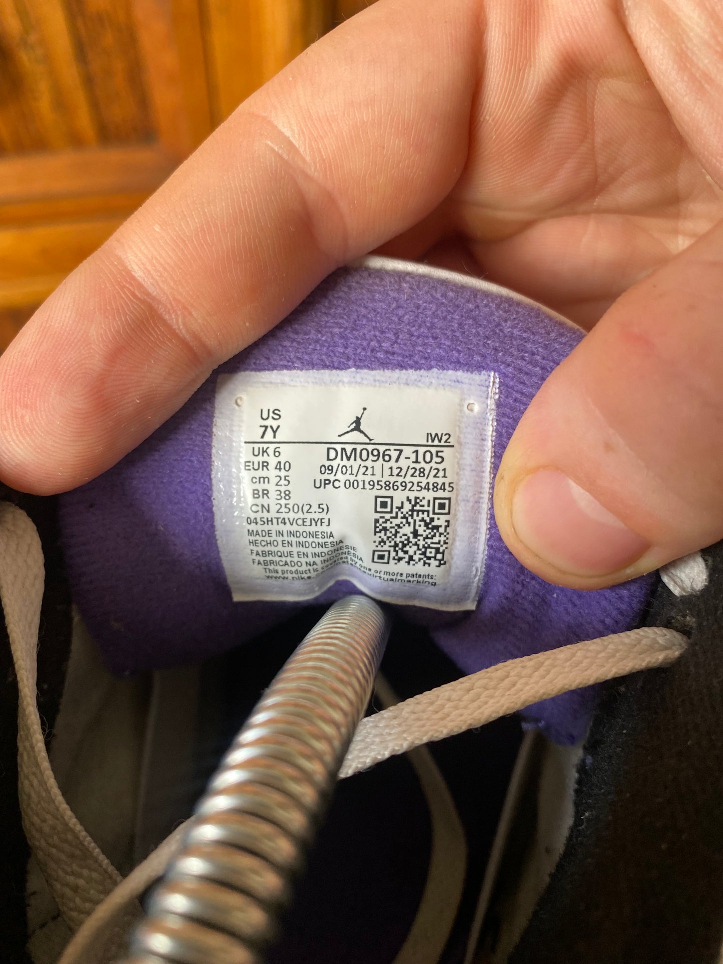 JORDAN 3 ‘DARK IRIS’ - UK 6