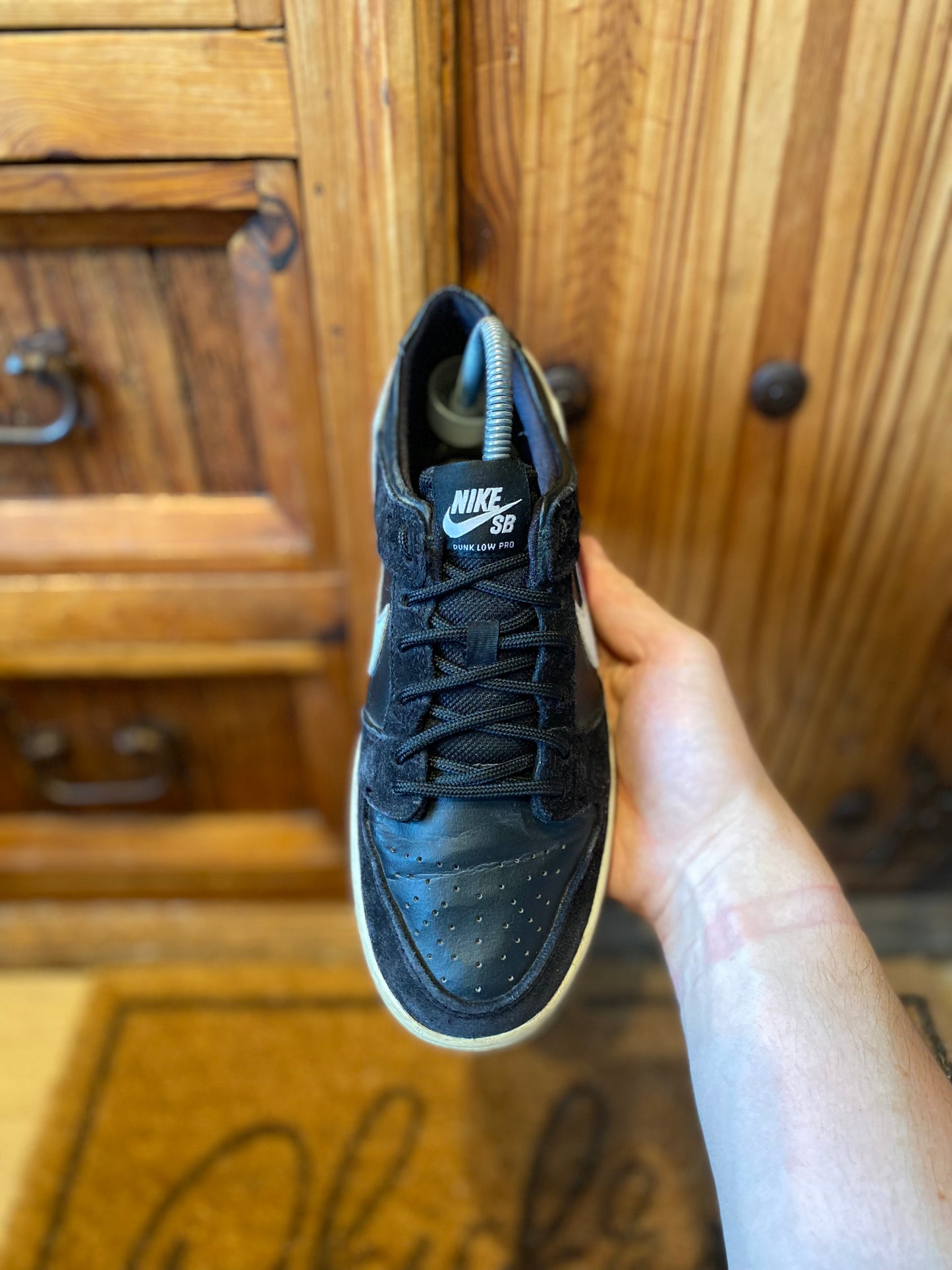 NIKE SB DUNK LOW ‘BLACK WHITE GUM’ 2016 *RARE* - UK 6