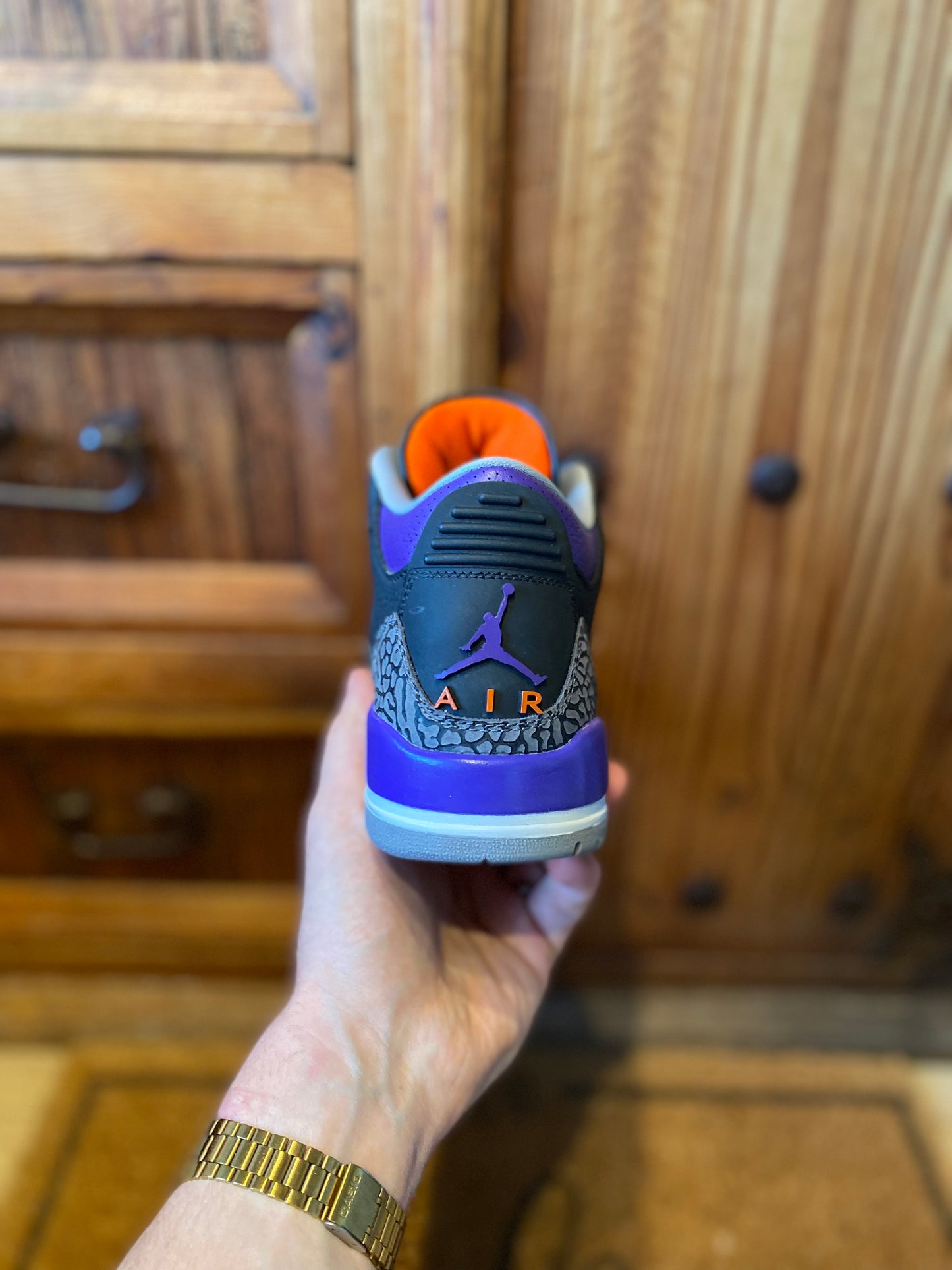 JORDAN 3 ‘BLACK COURT PURPLE’ - UK 6