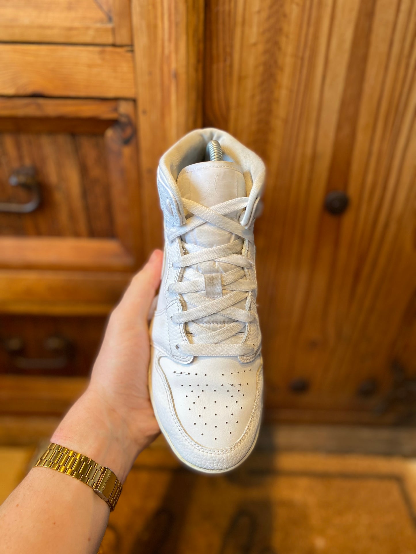JORDAN 1 MID ‘TRIPLE WHITE’ - UK 5.5