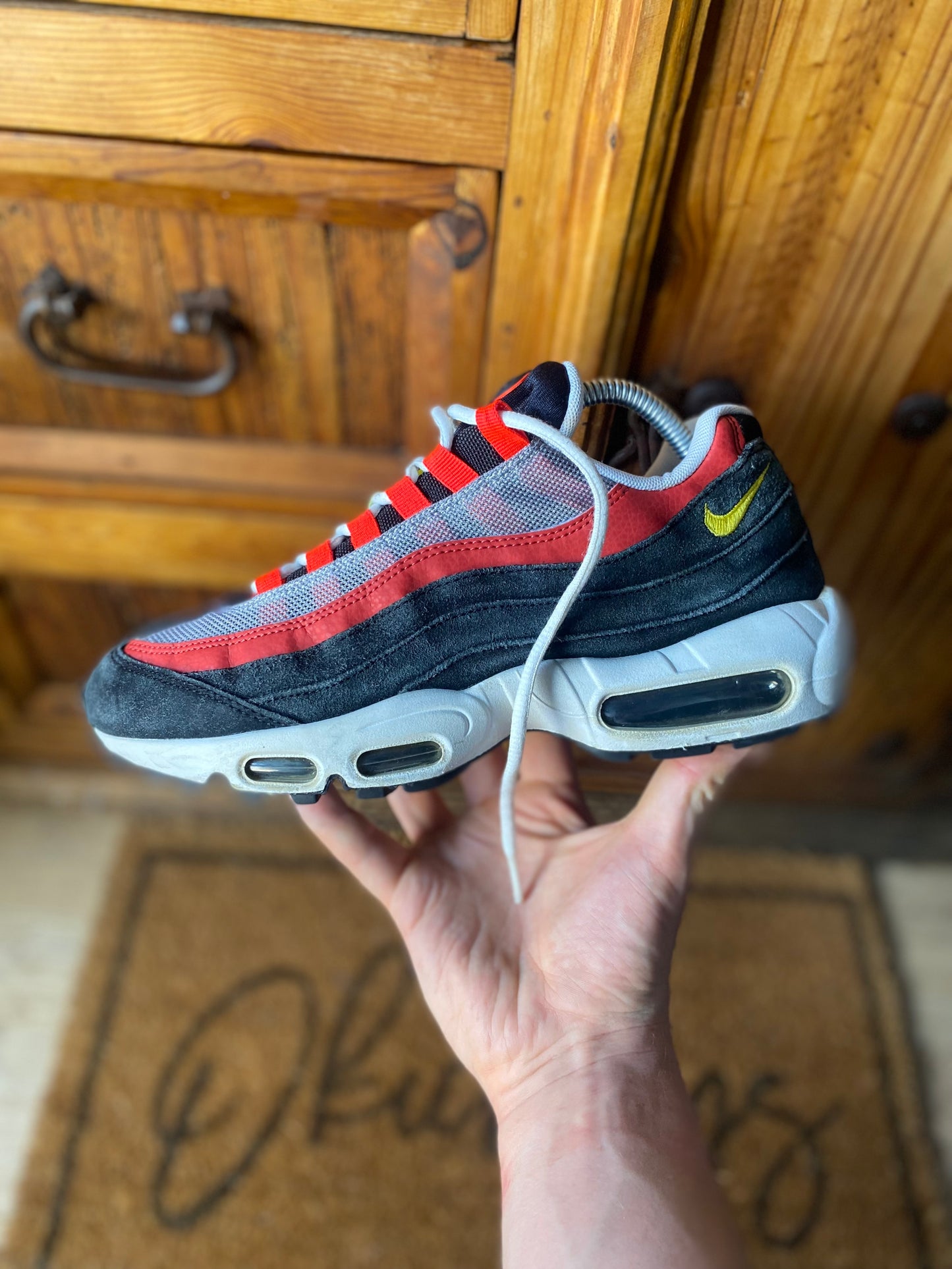 NIKE AIR MAX 95 ‘BLACK CRIMSON YELLOW’ - UK 8
