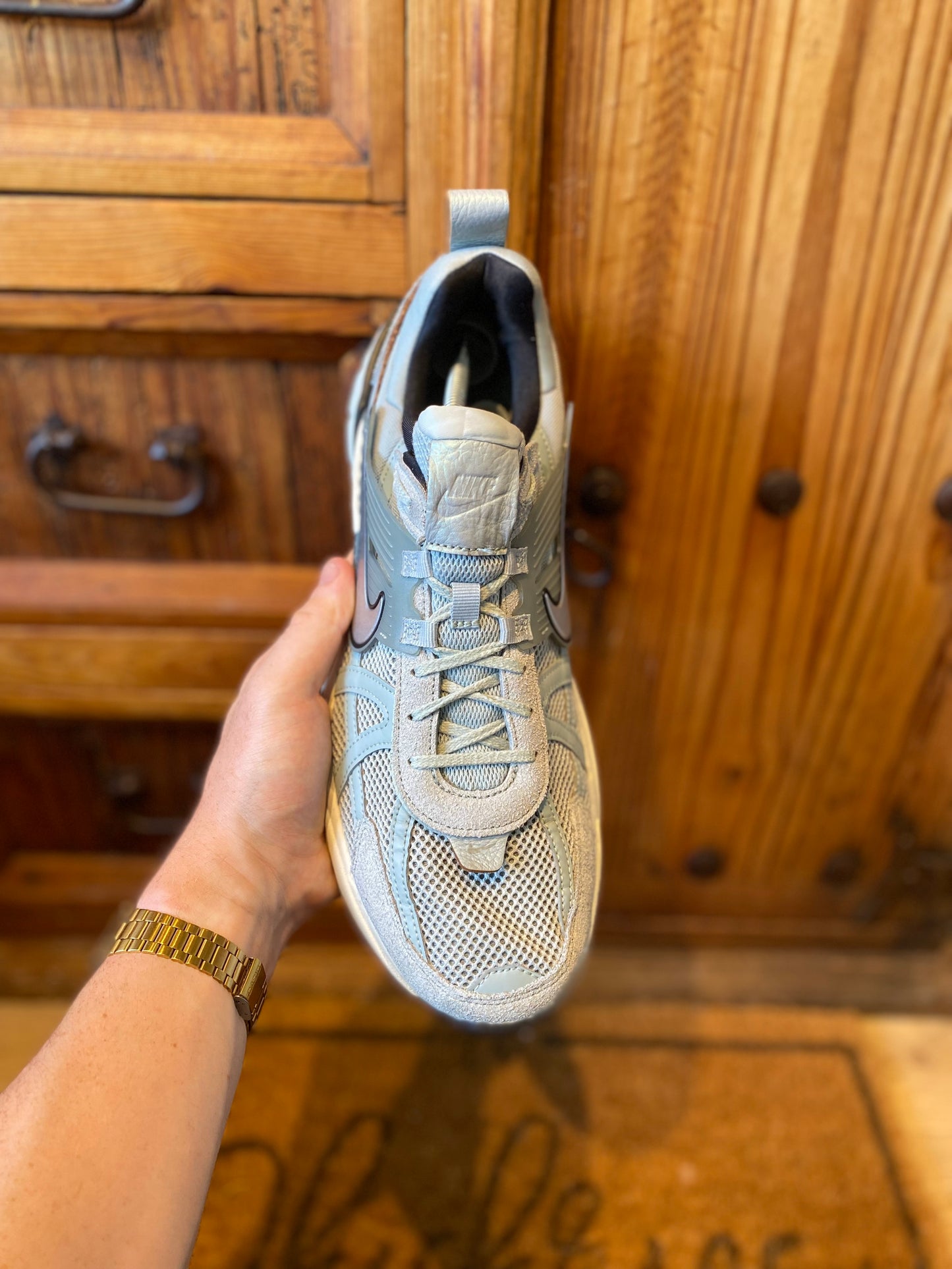 NIKE V2K RUN ‘LIGHT PUMIC BLACK CHROME’ - UK 12