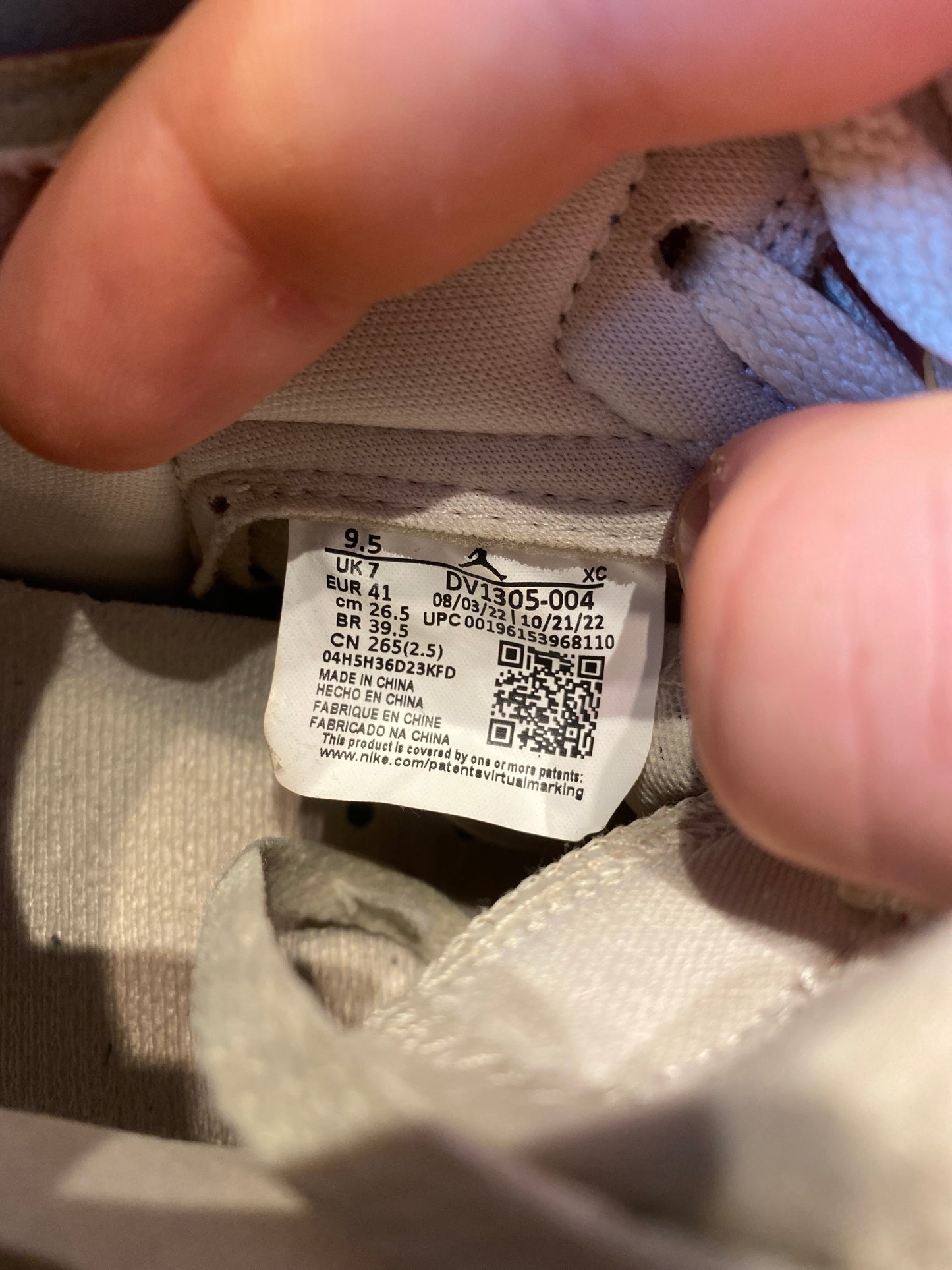 JORDAN 1 HIGH ZOOM AIR CMFT ‘PHANTOM UNIVERSITY BLUE’ - UK 7