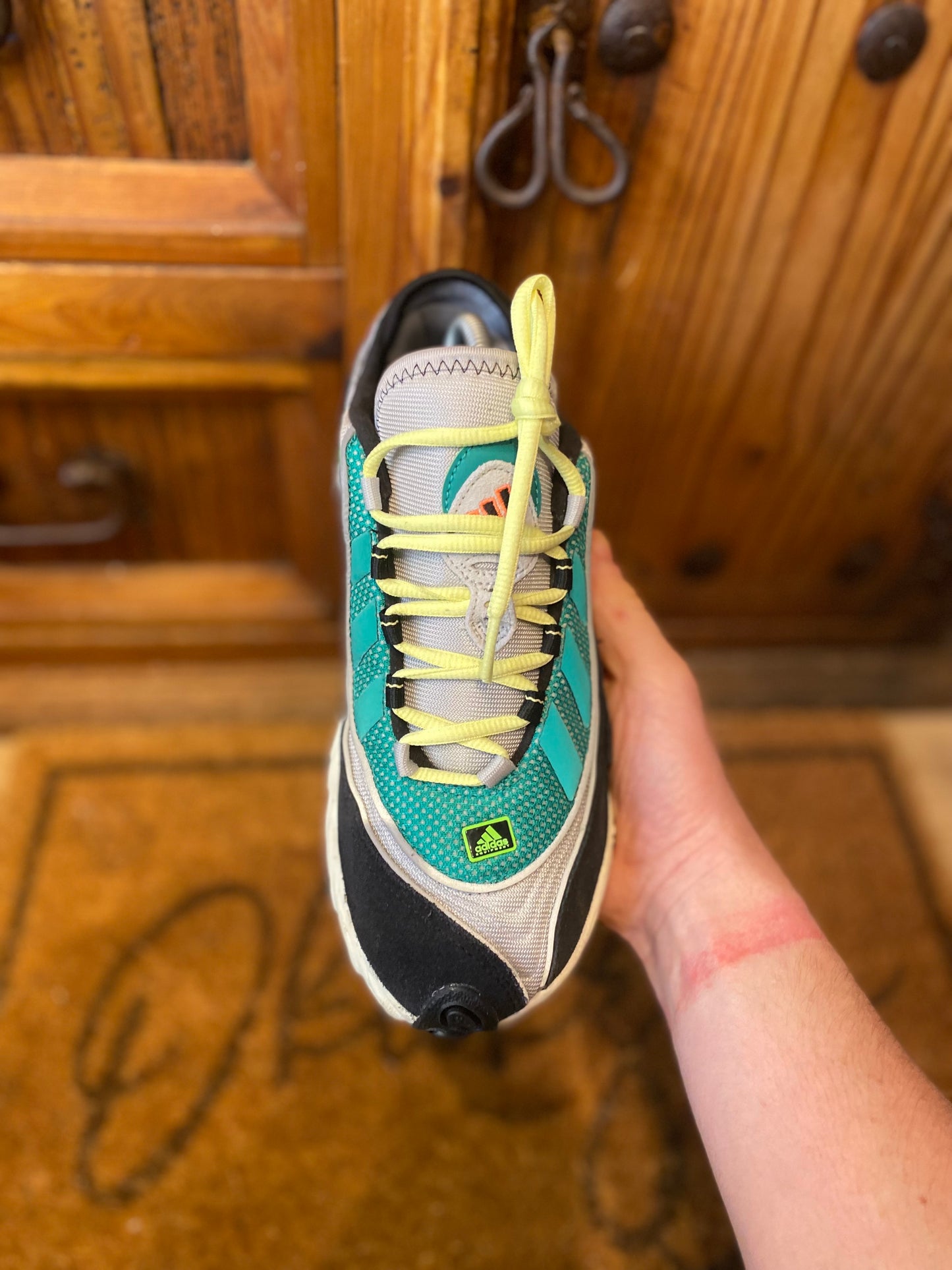 ADIDAS FYW 98 ‘GREY TWO SIGNAL CORAL’ - UK 7