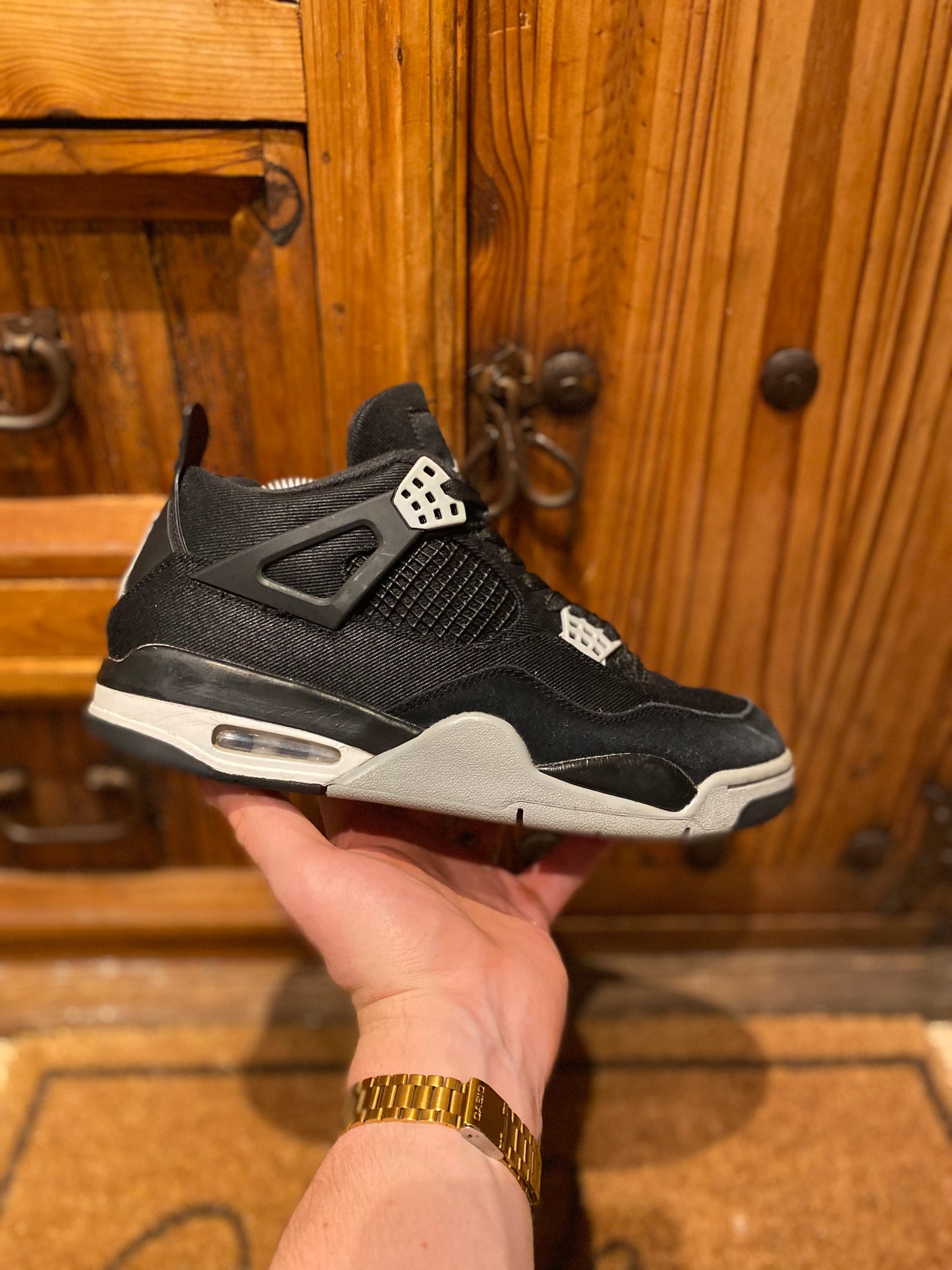 JORDAN 4 ‘BLACK CANVAS’ - UK 8