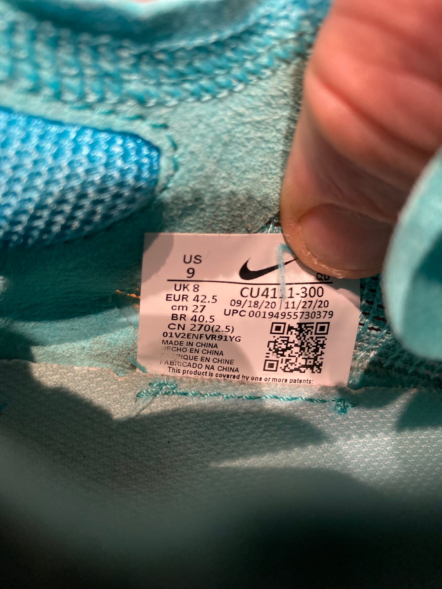 NIKE ZOOMX VAPORFLY 2 ‘AURORA GREEN’ - UK 8