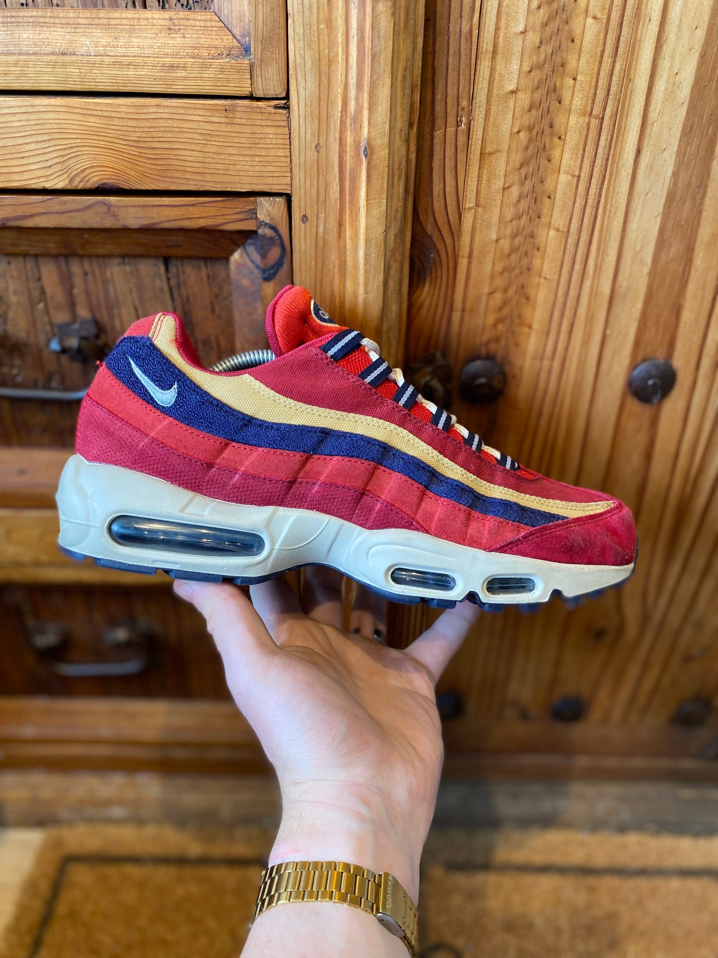NIKE AIR MAX 95 ‘RED CRUSH WHEAT GOLD’ - UK 10.5