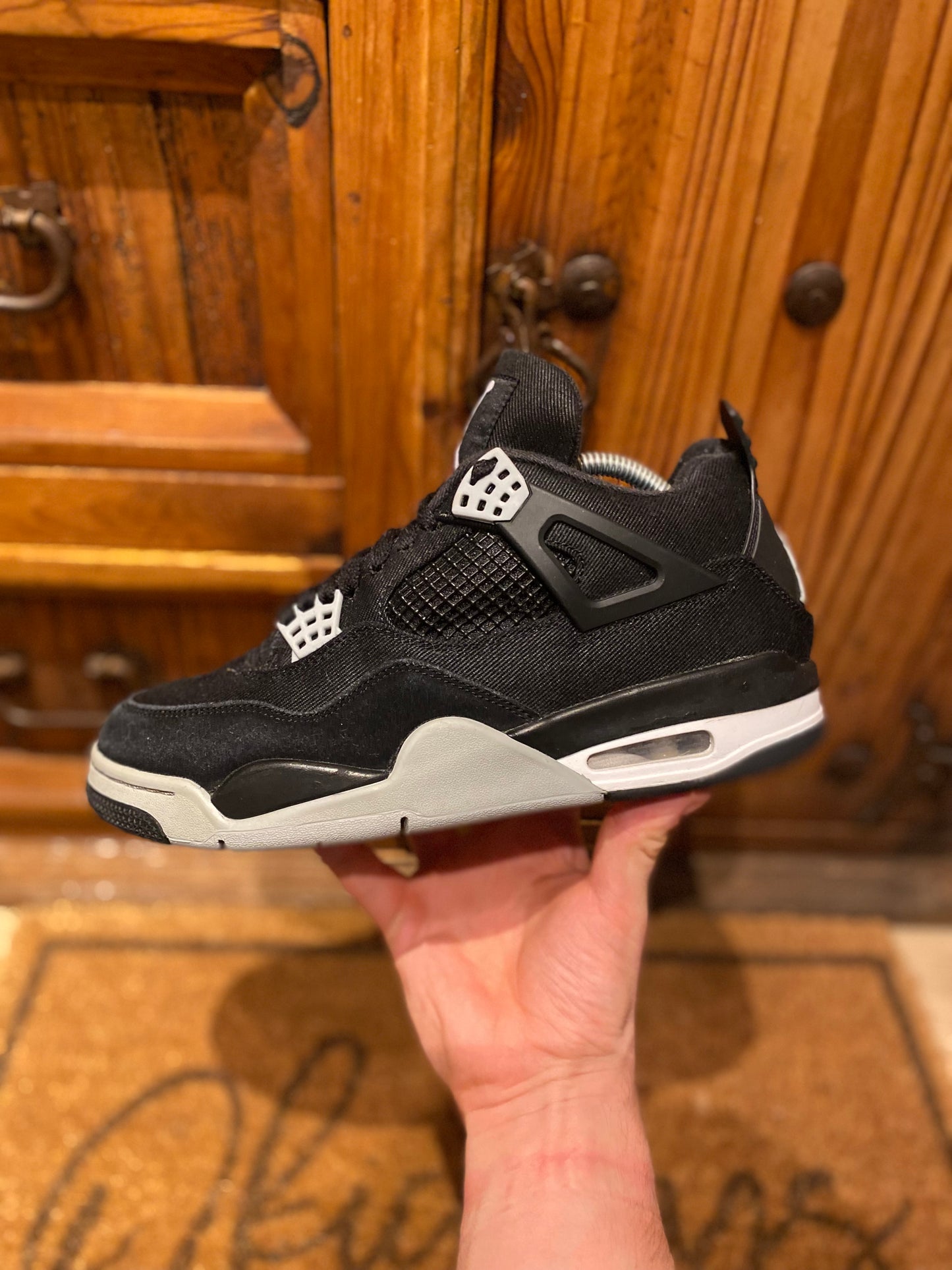 JORDAN 4 ‘BLACK CANVAS’ - UK 8