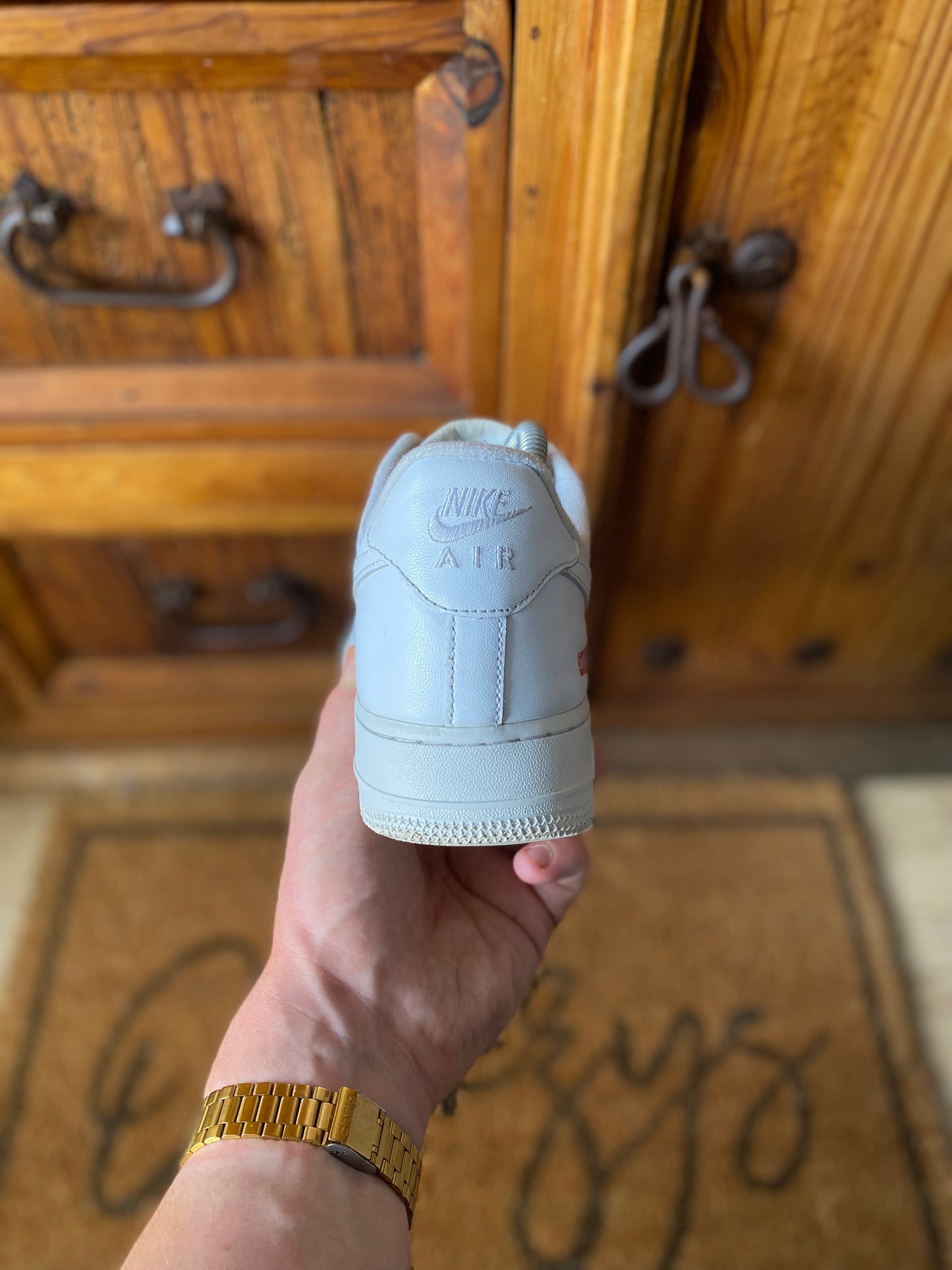 NIKE X SUPREME AIR FORCE 1 ‘WHITE’ - UK 7