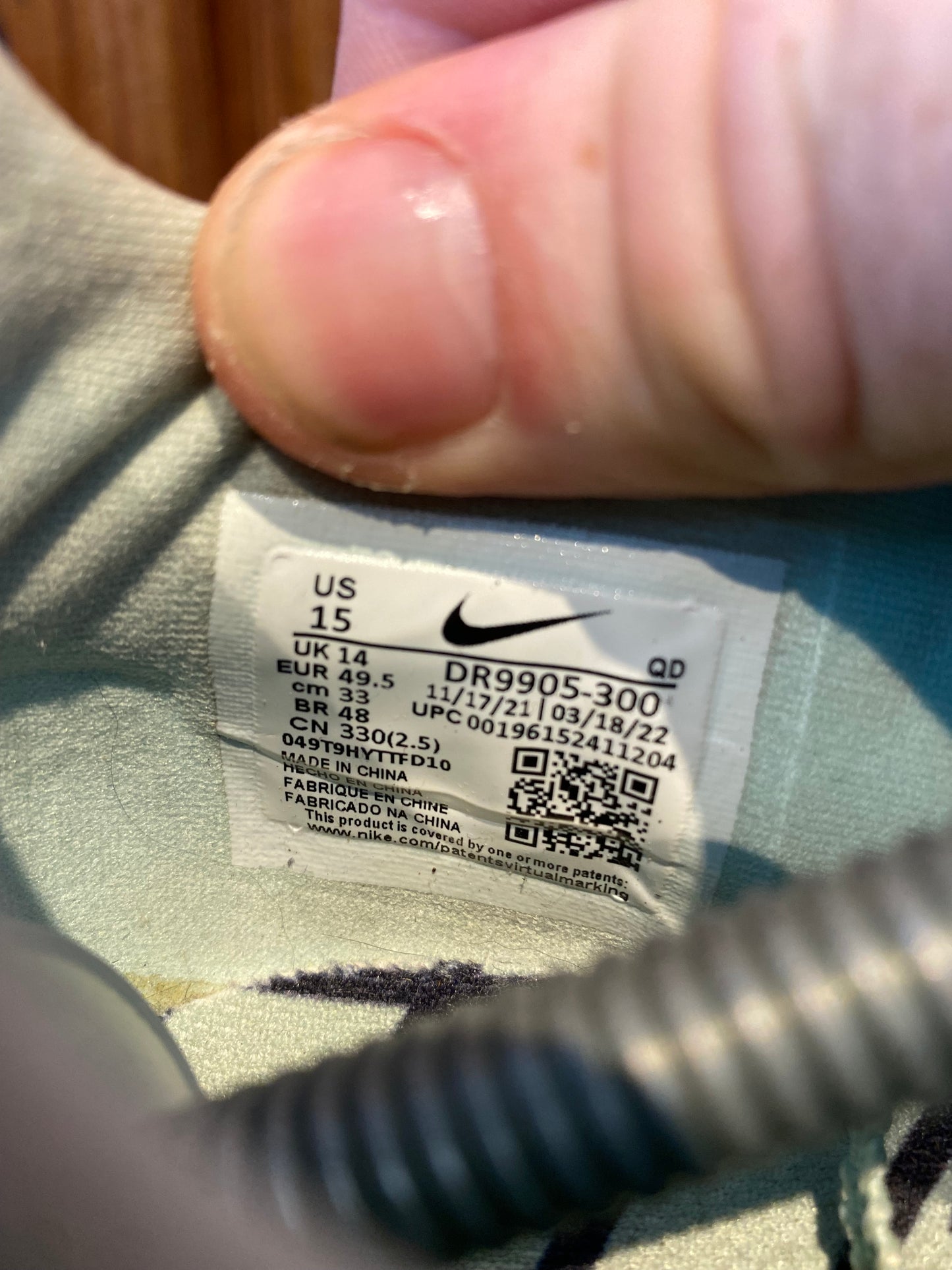 NIKE AIR ZOOM MAXFLY SPRINT SPIKES ‘MINT FOAM’ - UK 14