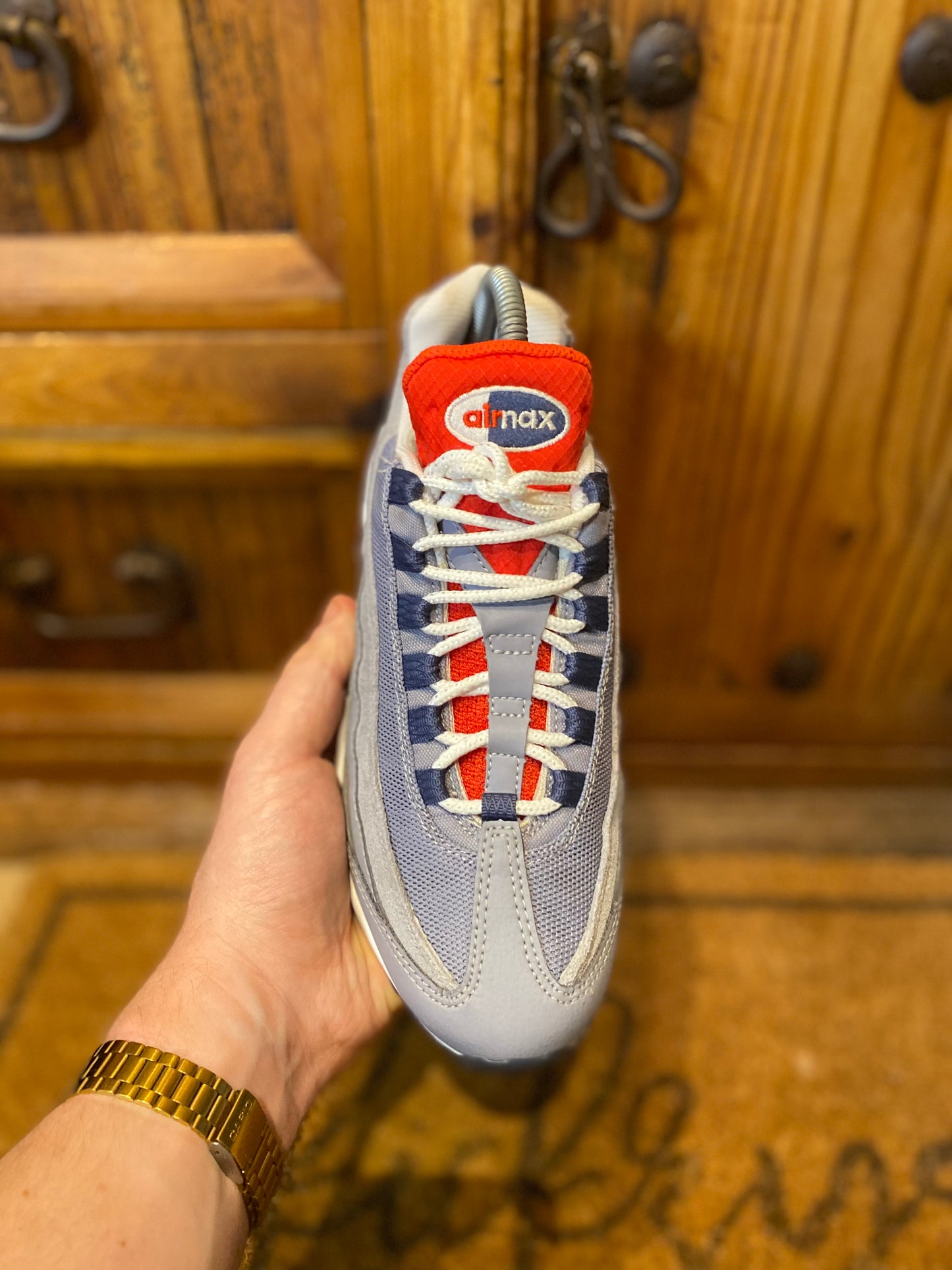 NIKE AIR MAX 95 ‘GREY NAVY CRIMSON’ - UK 5.5