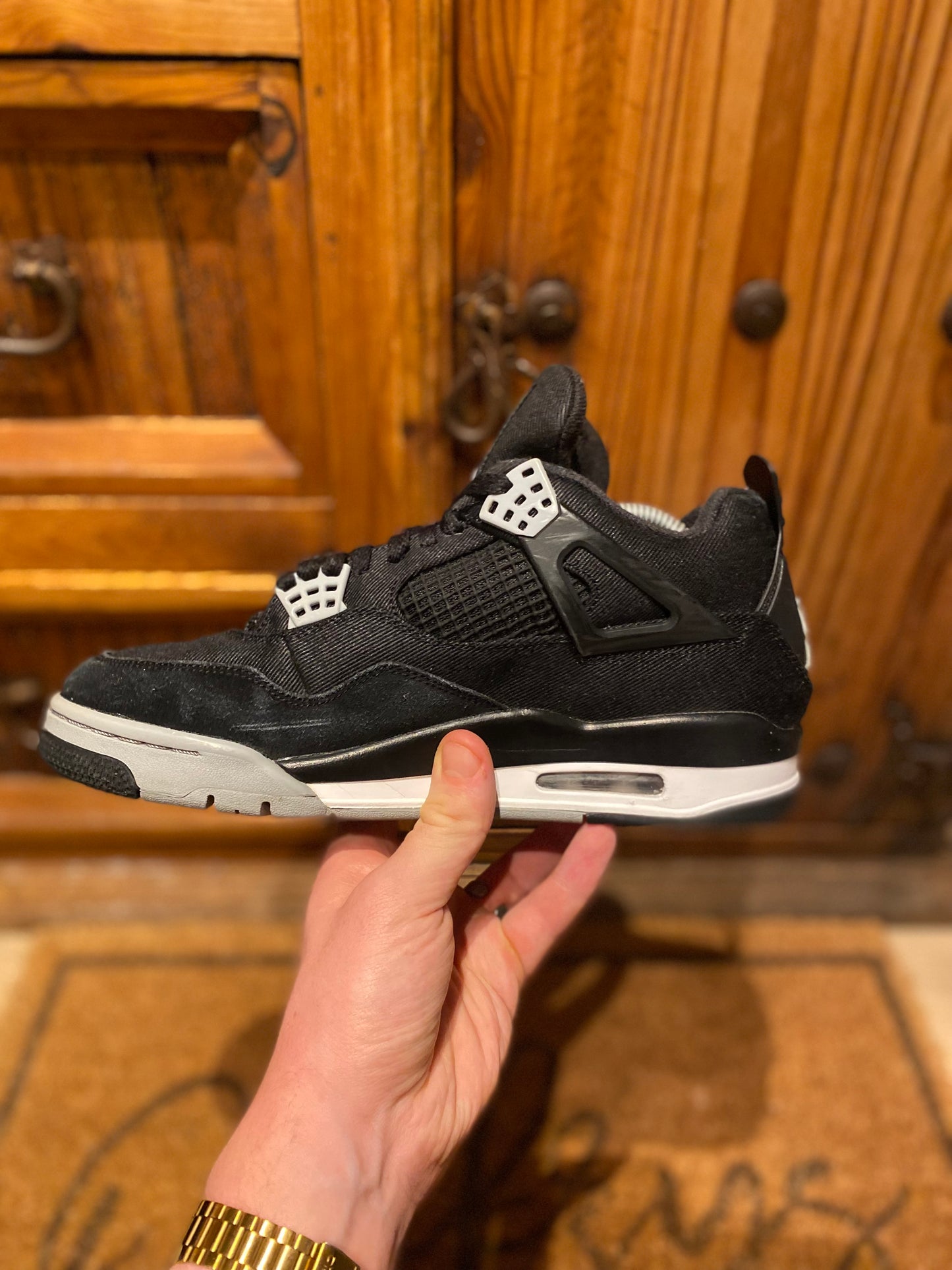 JORDAN 4 ‘BLACK CANVAS’ - UK 8