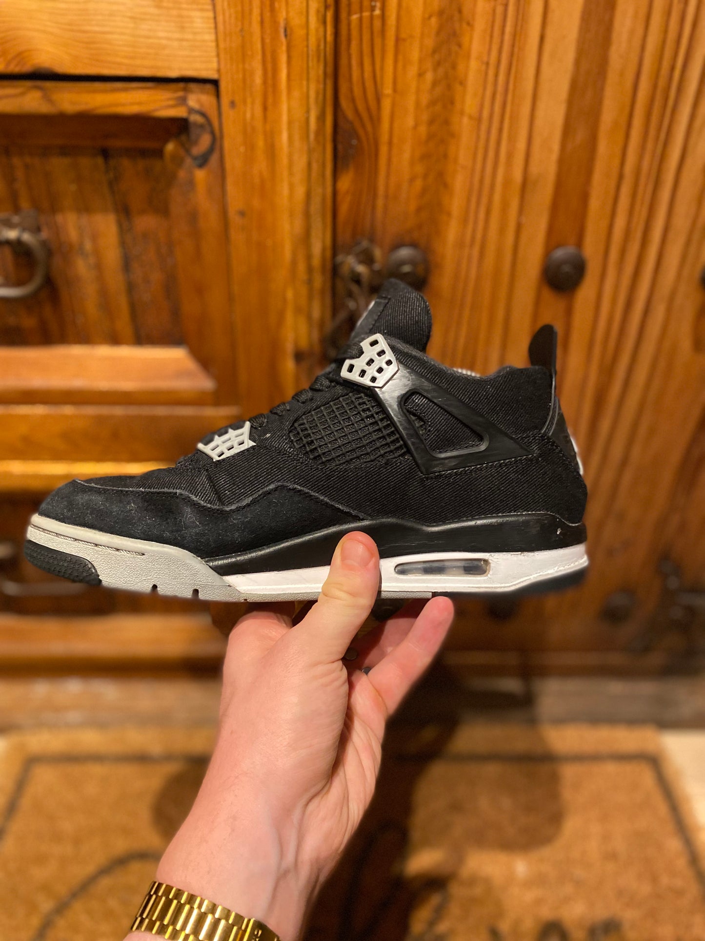 JORDAN 4 ‘BLACK CANVAS’ - UK 8
